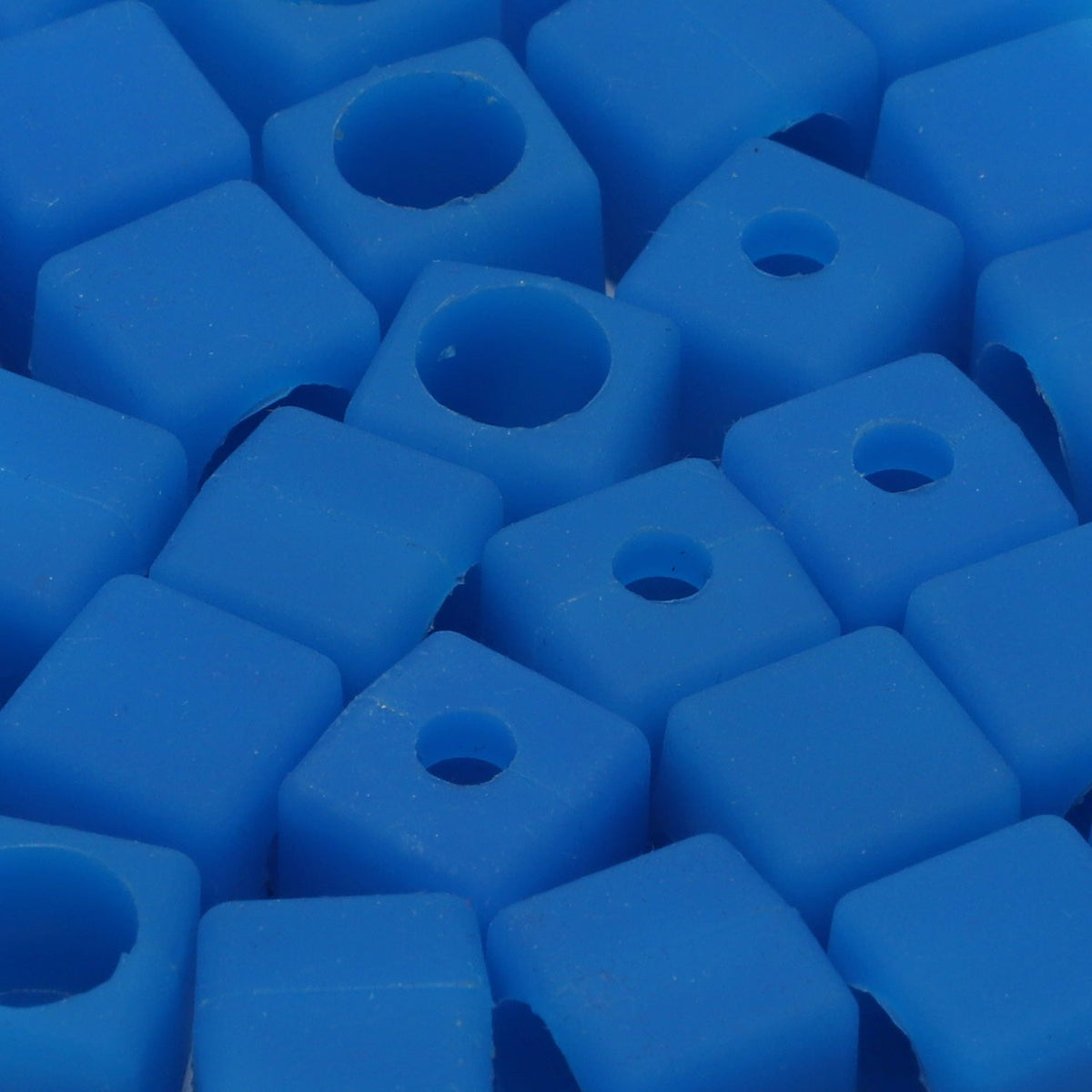 FUJIYAMA RIBBON Silicone Cord End 11mm 2 Pieces Fluorescence Blue