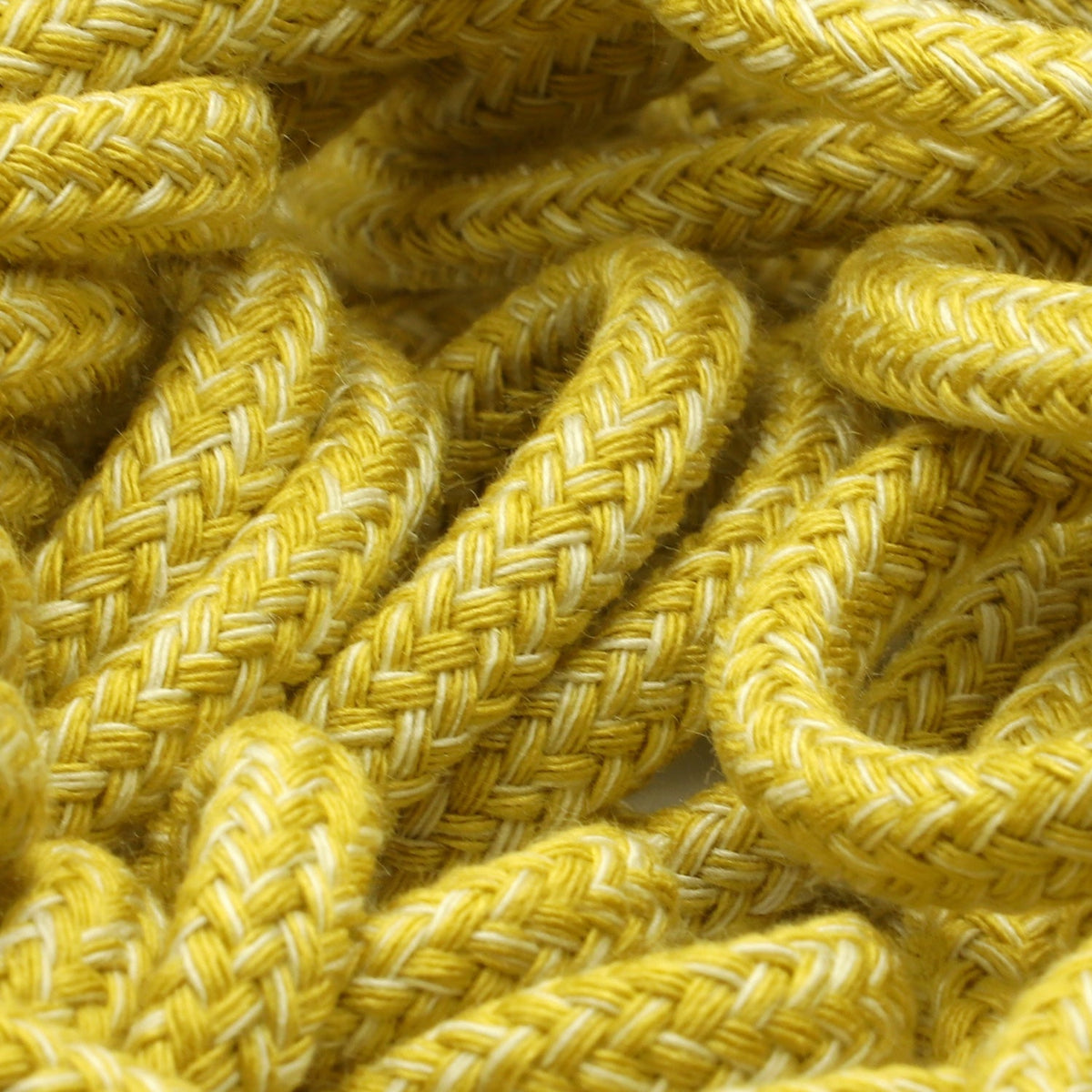 FUJIYAMA RIBBON [Wholesale] Color Mix Spindle Cord approx.7mm (9/32&quot;) 50 Meters Roll Mustard / Off White