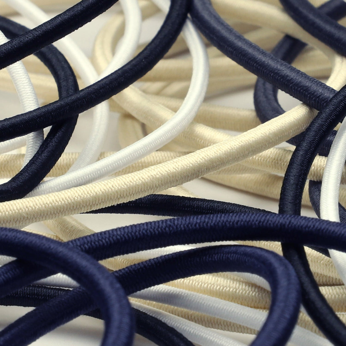 FUJIYAMA RIBBON [Wholesale] Recycled Polyester Elastic Cord 2mm (5/64") 50 Meters Roll