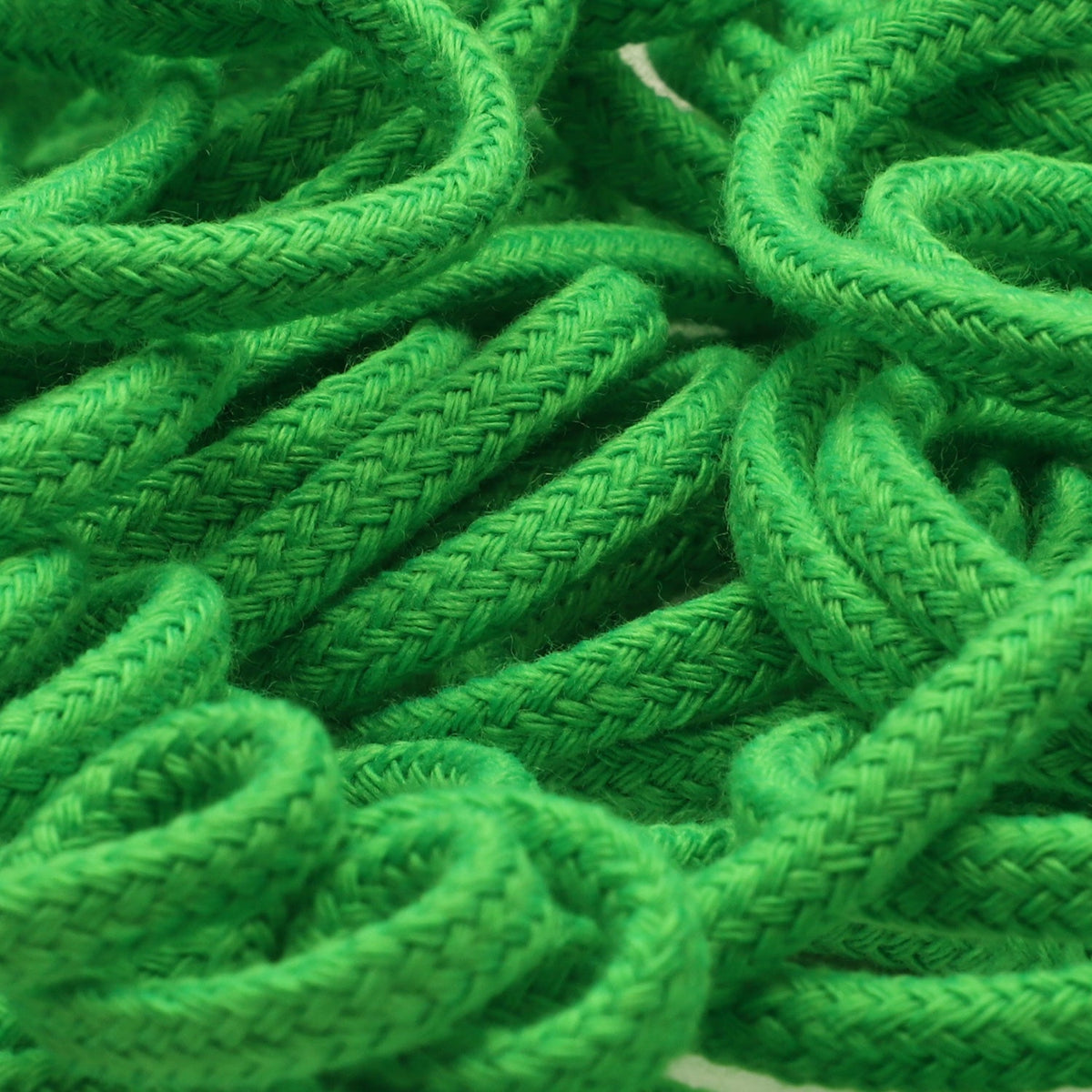 FUJIYAMA RIBBON [Wholesale] Spindle Cord approx.5mm (3/16&quot;) 50 Meters Roll Fluorescence Green