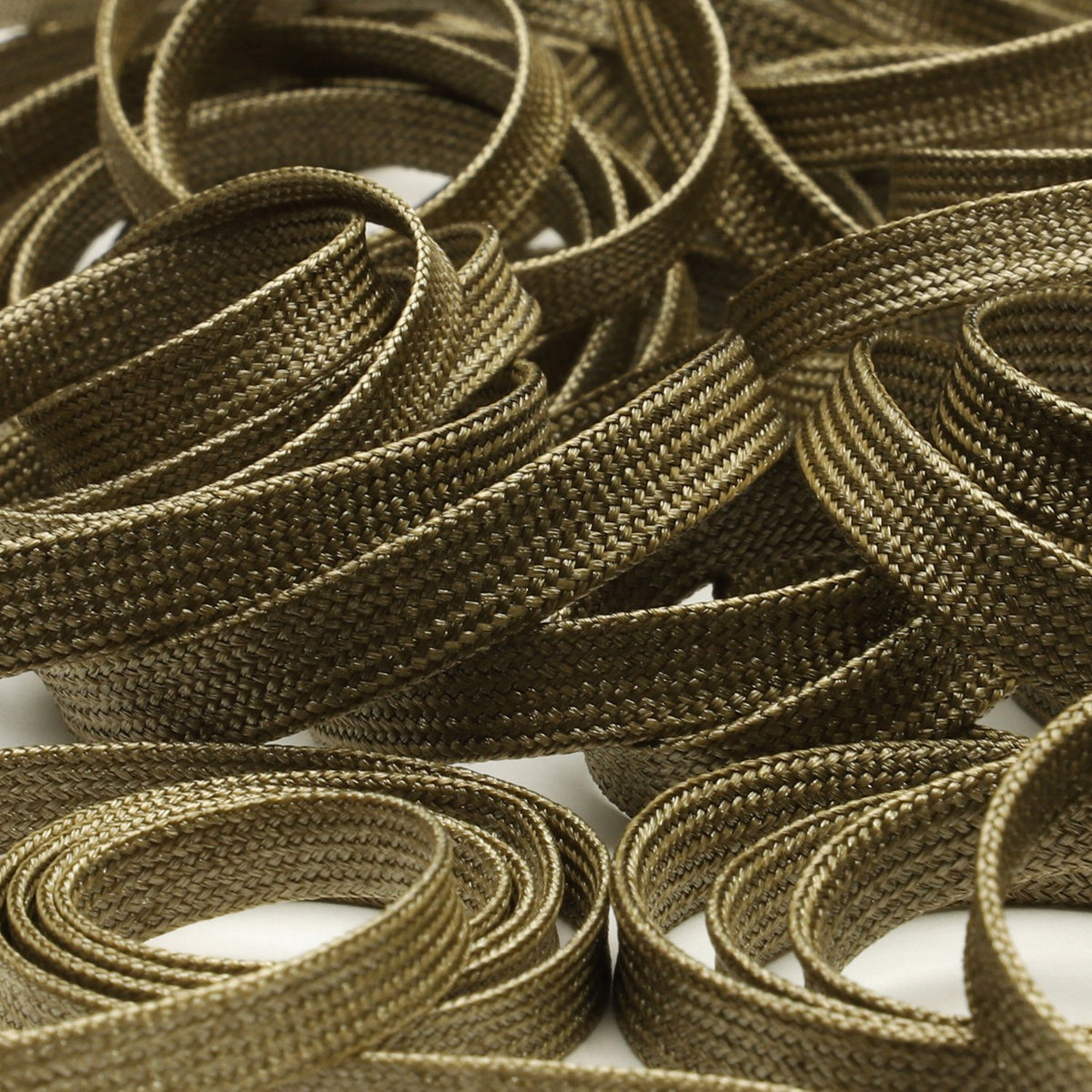 FUJIYAMA RIBBON Bright Flat Cord approx.5mm (3/16&quot;) 9.14 Meters Roll Brown