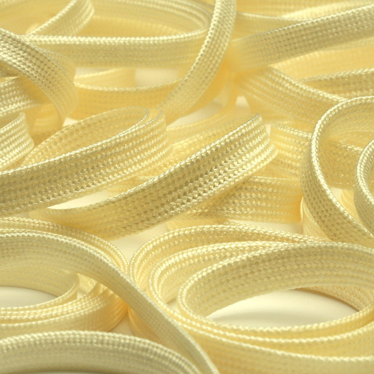 FUJIYAMA RIBBON Bright Flat Cord approx.7mm (9/32&quot;) 9.14 Meters Roll Ecru Beige