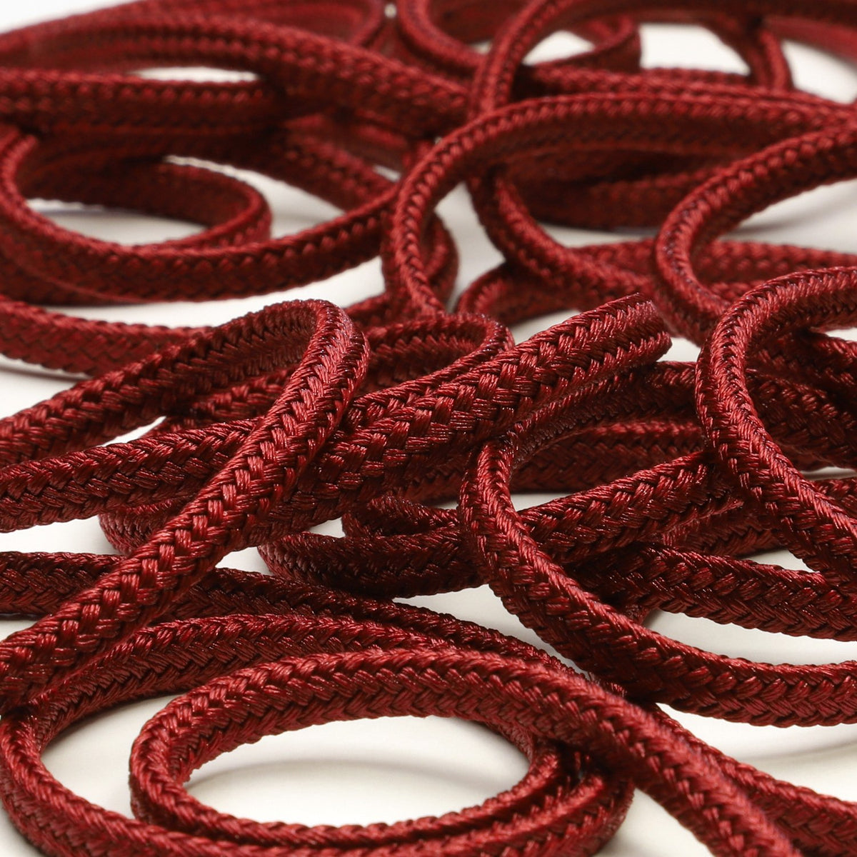 FUJIYAMA RIBBON Bright Spindle Cord approx.4.5mm (3/16&quot;) 9.14 Meters Roll Red