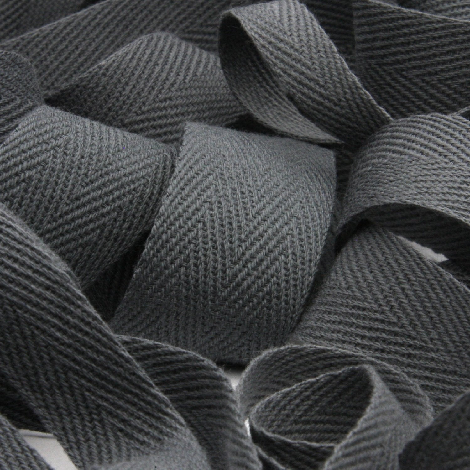 Cotton Herringbone Ribbon 10mm (13/32