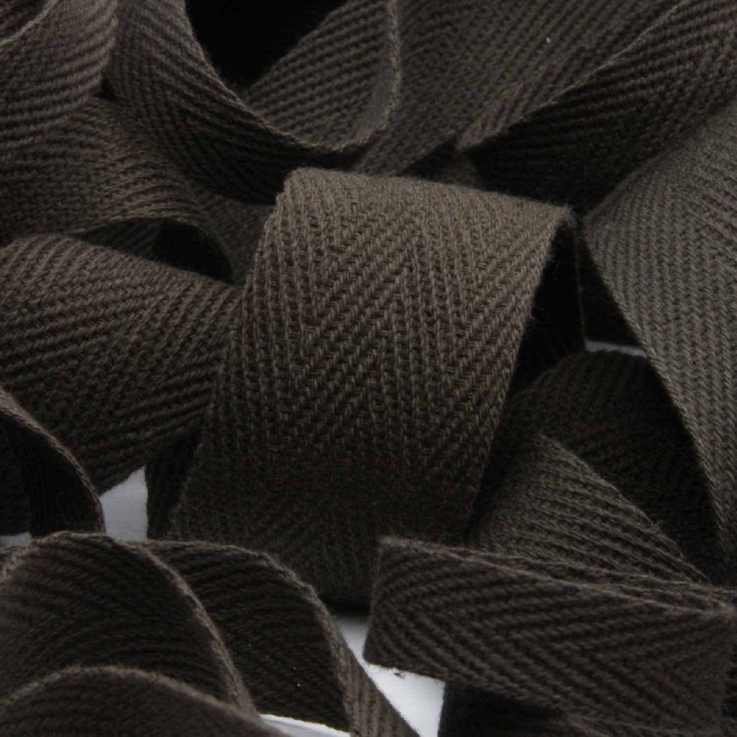 Cotton Herringbone Ribbon 25mm (1