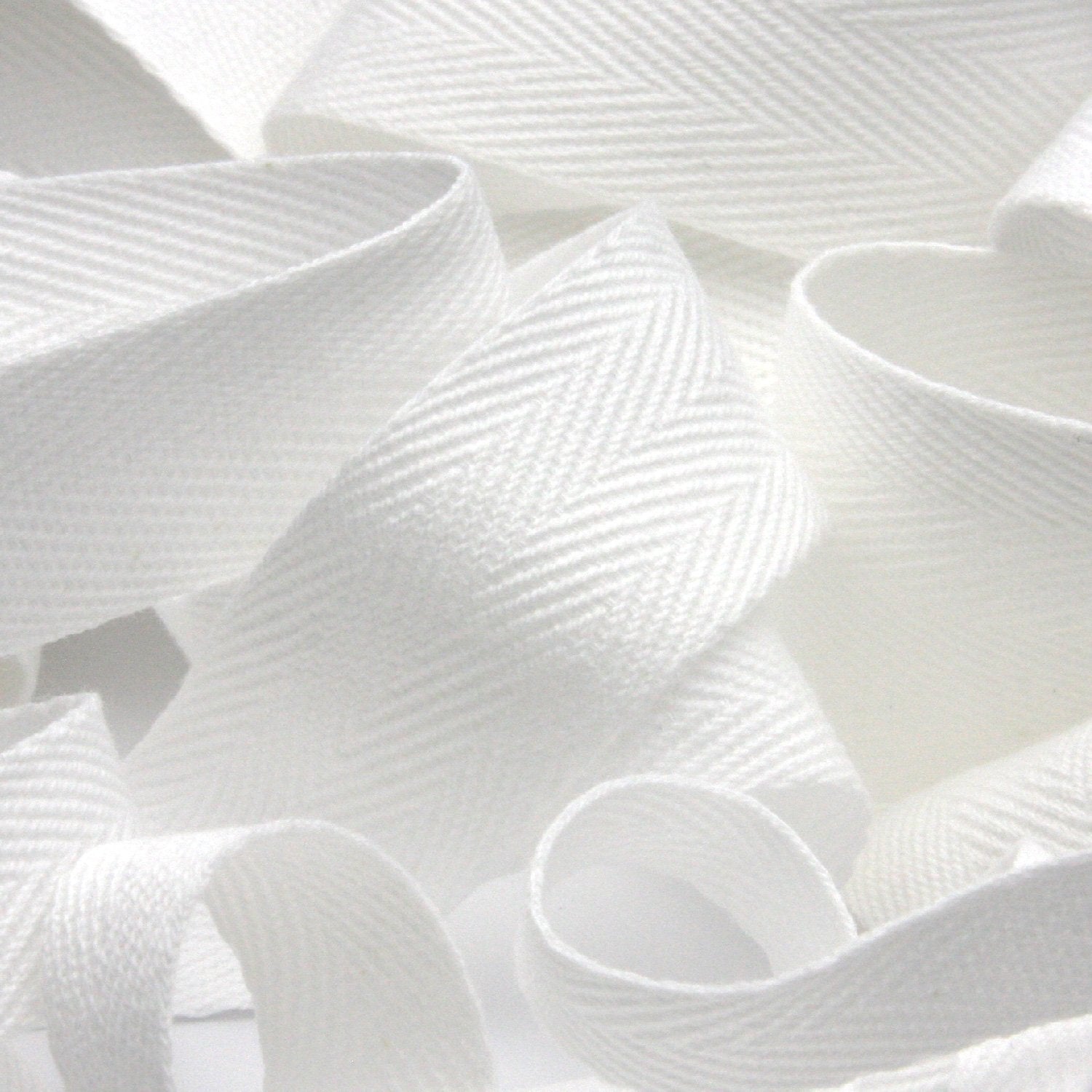Cotton Herringbone Ribbon 25mm (1
