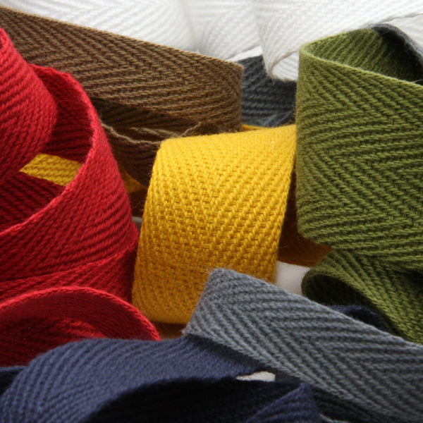 Hard Ribbons Cotton Herringbone Ribbon 38mm (1-17/32
