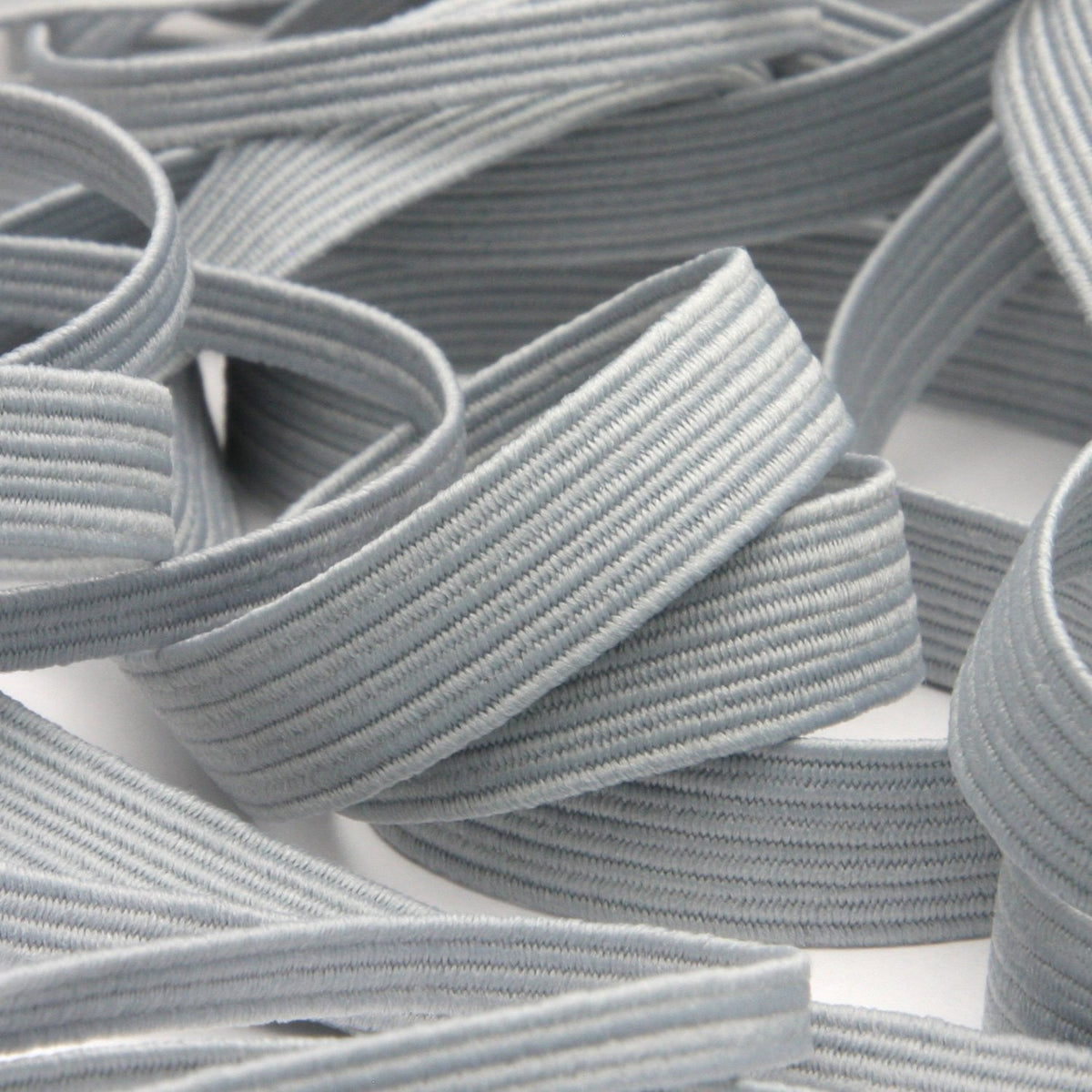 FUJIYAMA RIBBON Elastic Cord approx.10mm 9.14 Meters Roll Light Gray