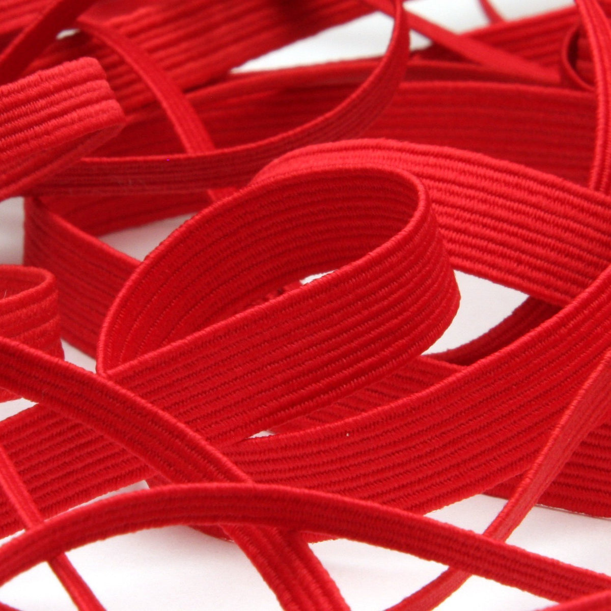 FUJIYAMA RIBBON Elastic Cord approx.6mm 9.14 Meters Roll Red