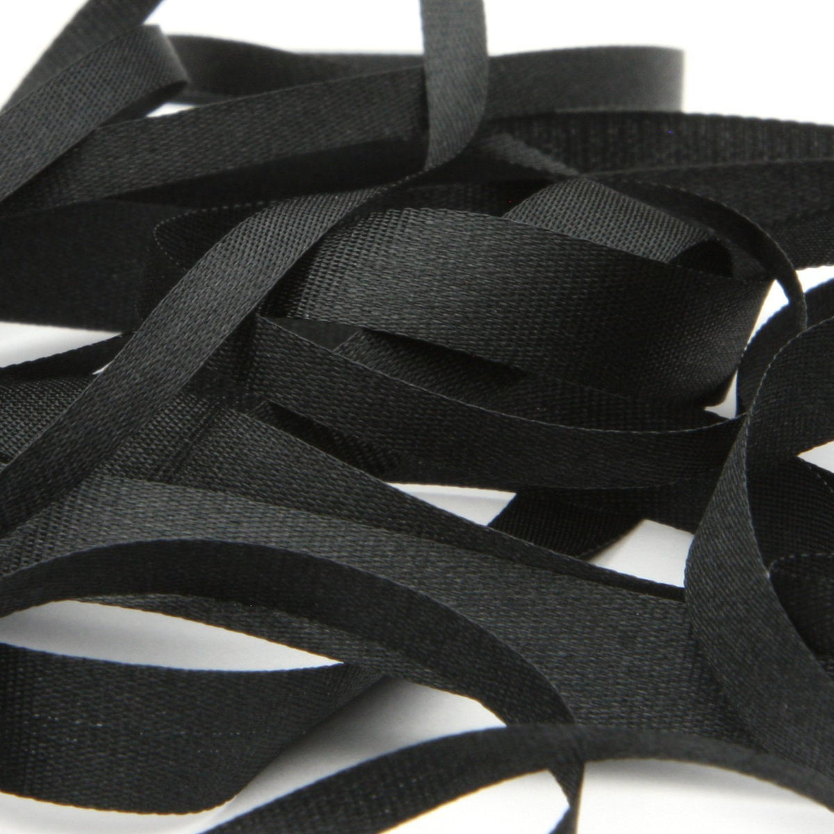 FUJIYAMA RIBBON Embroidery Ribbon 3.5mm 9.14 Meters Roll Black