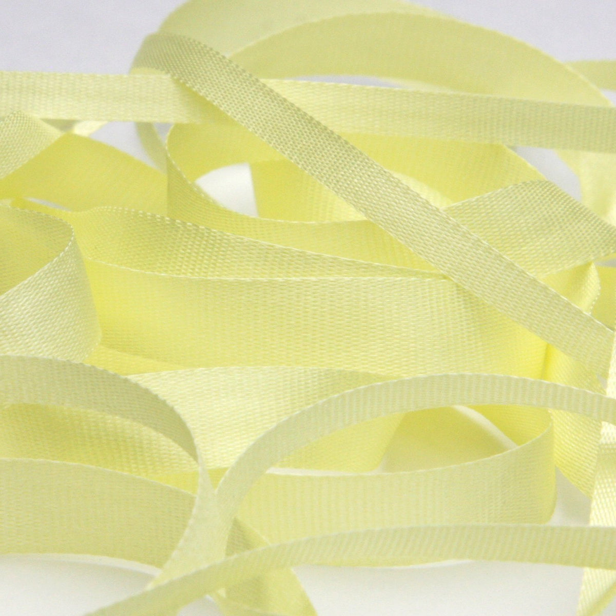 FUJIYAMA RIBBON Embroidery Ribbon 3.5mm 9.14 Meters Roll Cream Yellow