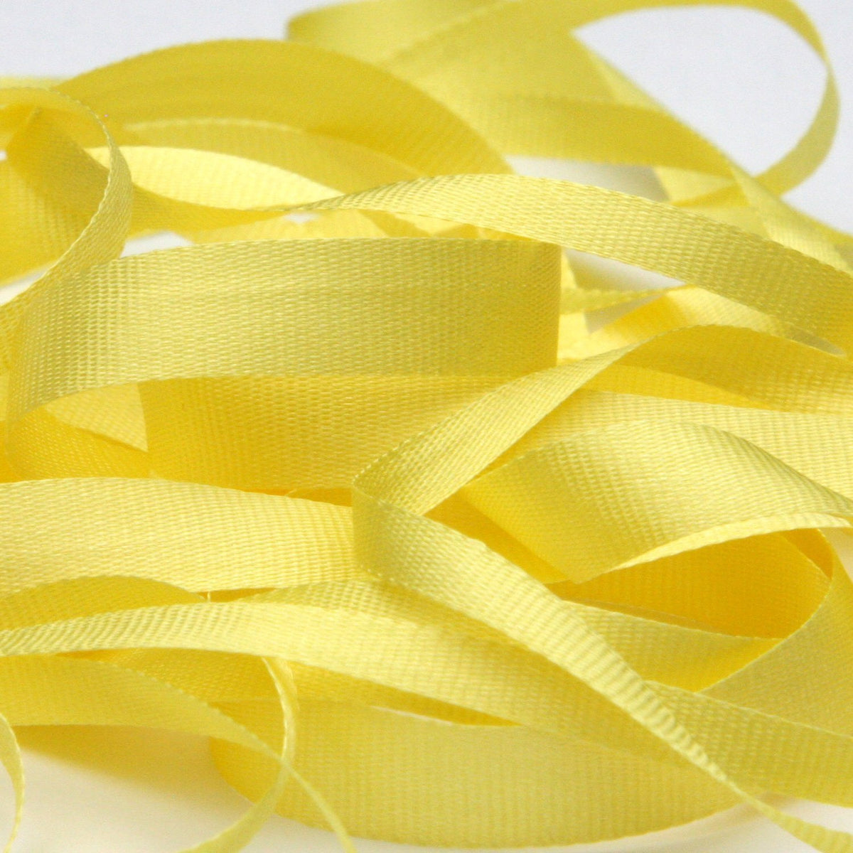 FUJIYAMA RIBBON Embroidery Ribbon 7mm 9.14 Meters Roll Light Yellow