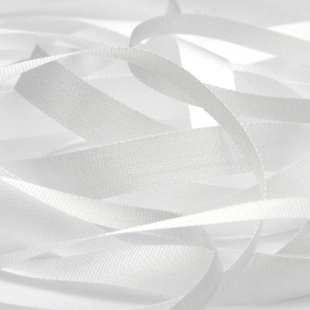 FUJIYAMA RIBBON Embroidery Ribbon 7mm 9.14 Meters Roll White