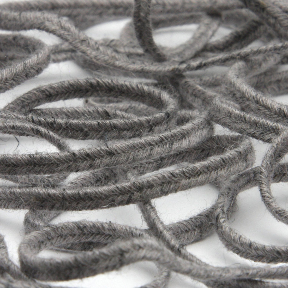 FUJIYAMA RIBBON Melange Trimming Braid approx.3mm 9.14 Meters Roll Light Gray