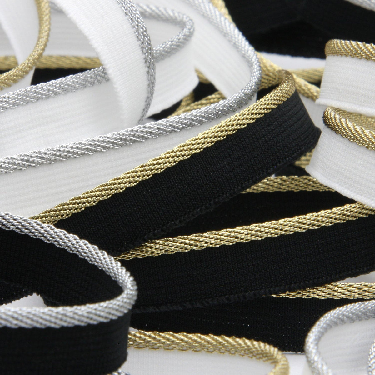 FUJIYAMA RIBBON Metallic Stretch Piping approx.10mm 9.14 Meters Roll