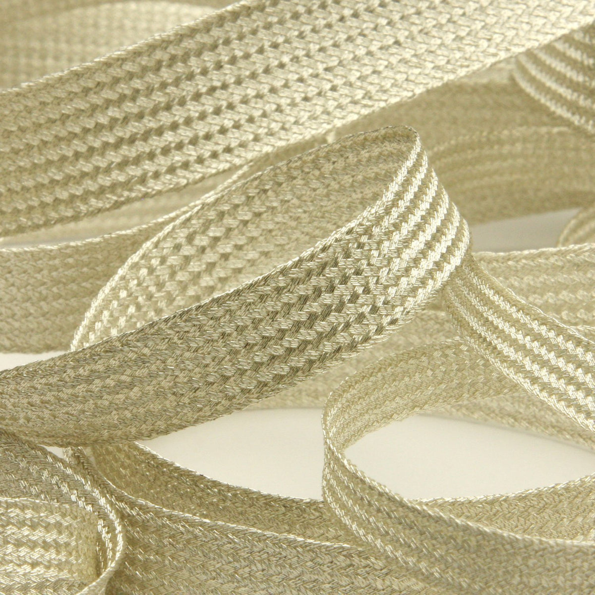 FUJIYAMA RIBBON Metallic Trimming Braid approx.11mm 9.14 Meters Roll Silver