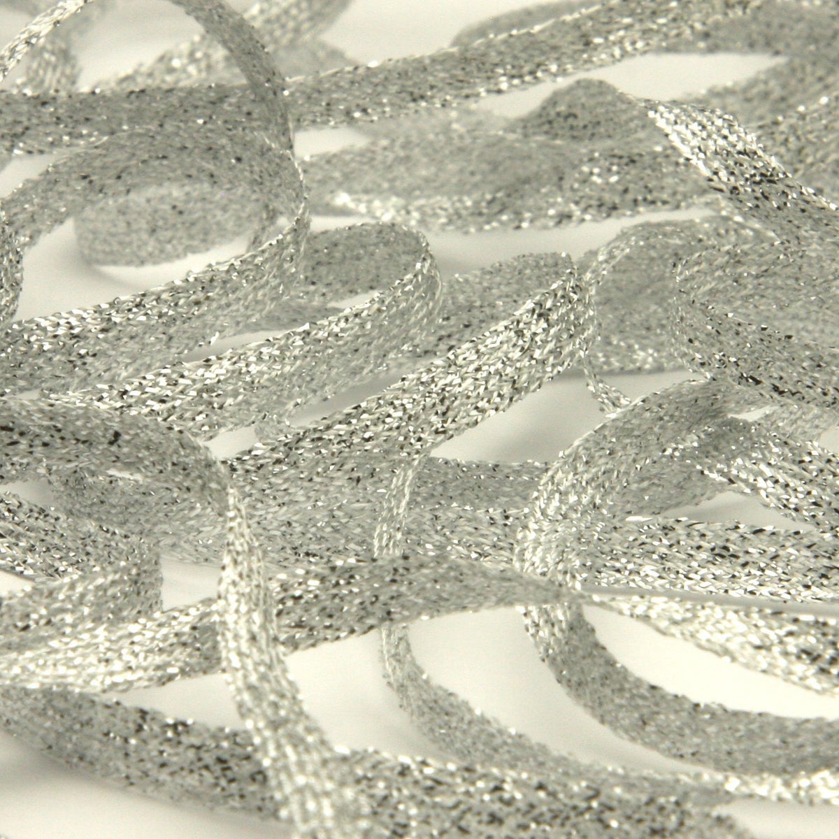 FUJIYAMA RIBBON Metallic Trimming Braid approx.4mm 9.14 Meters Roll Silver