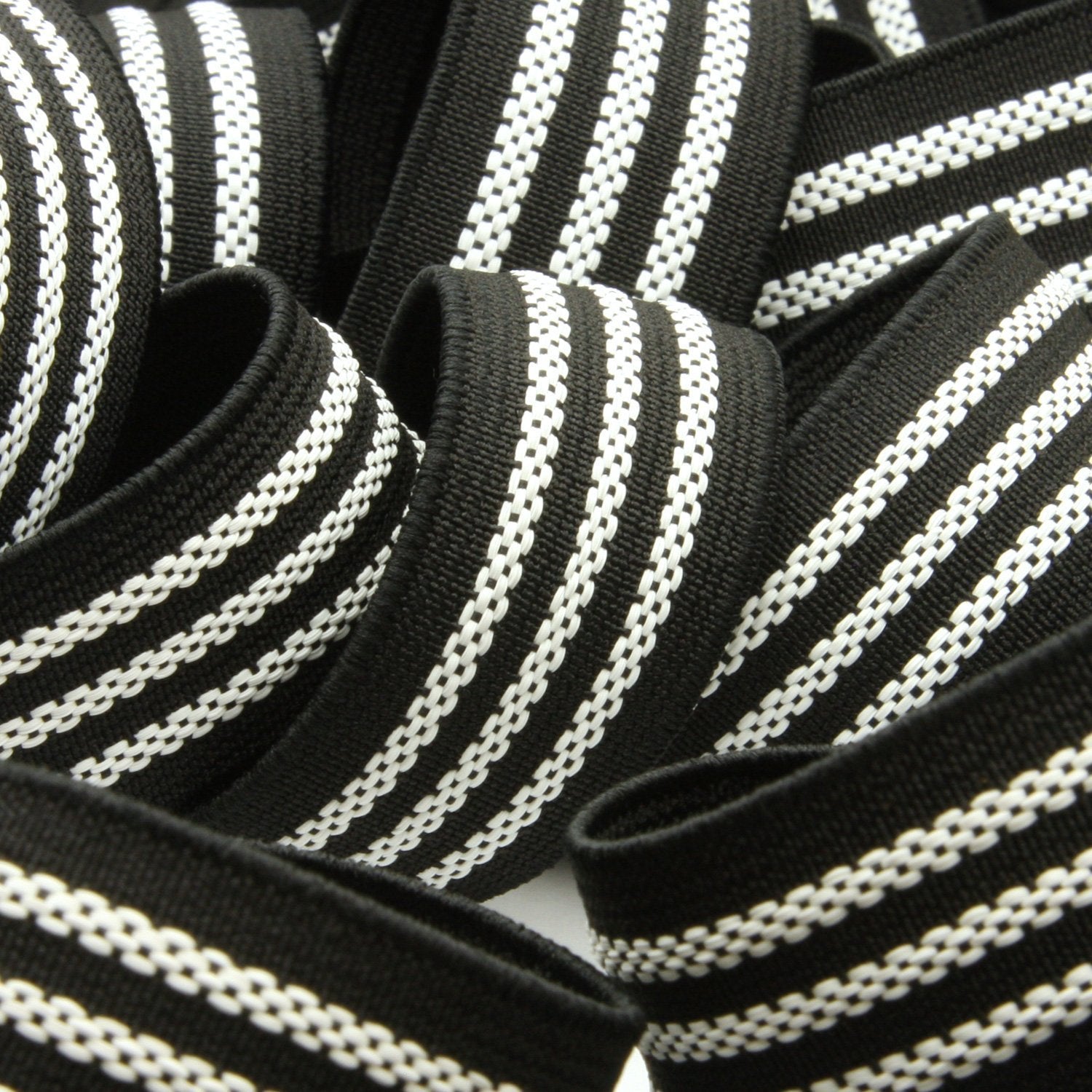FUJIYAMA RIBBON Non-Slip Band 30mm Black & White 9.14 Meters Roll