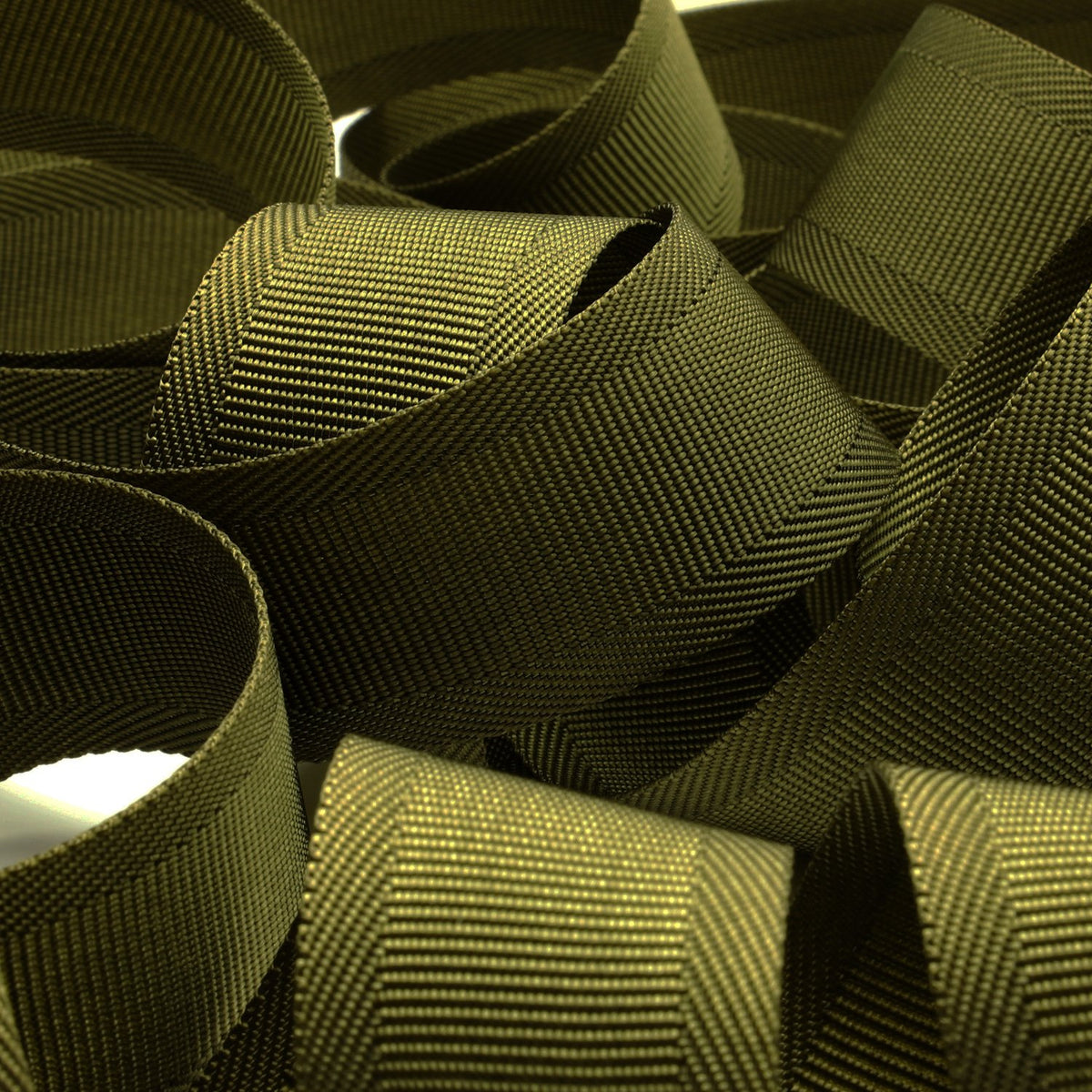 FUJIYAMA RIBBON Nylon Belt 35mm 9.14 Meters Roll Navy Blue