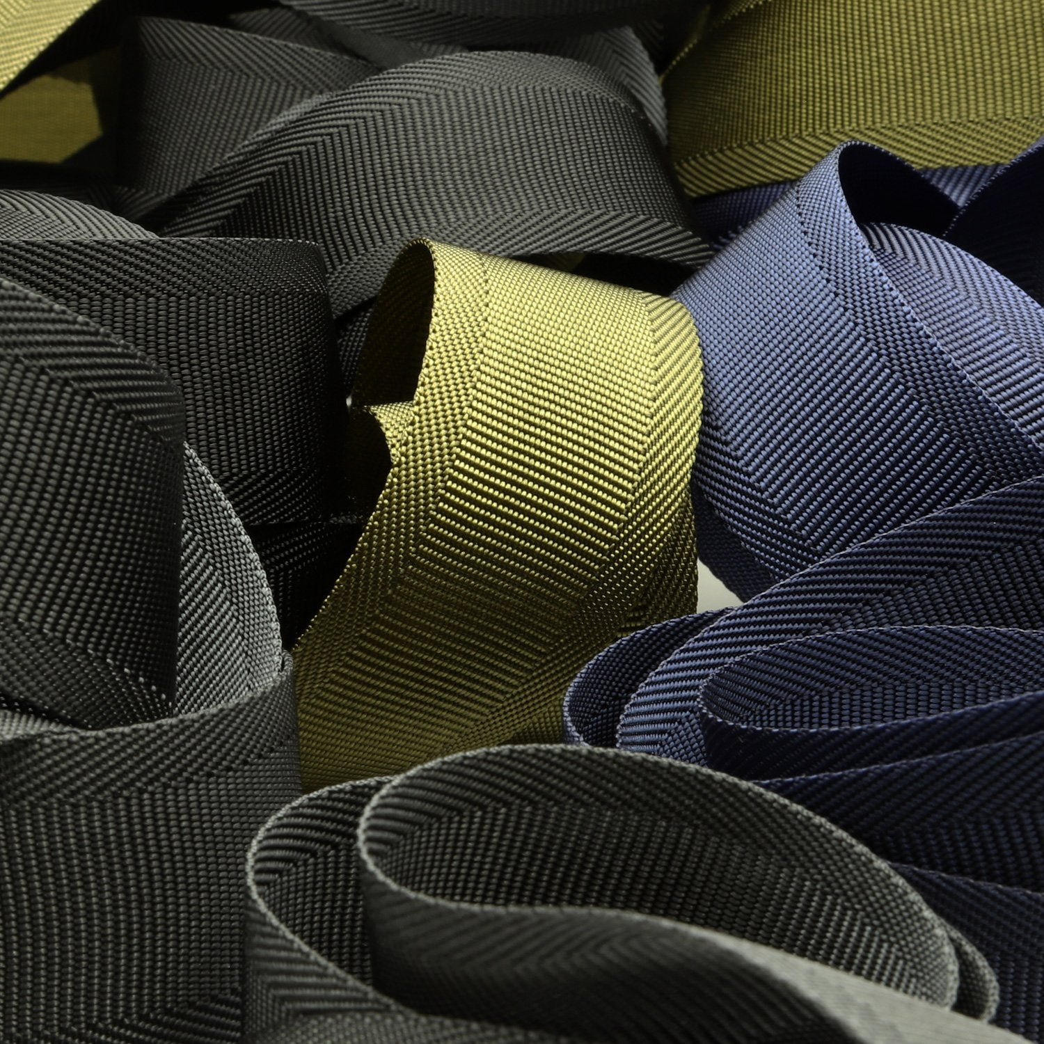 FUJIYAMA RIBBON Nylon Belt 35mm 9.14 Meters Roll Navy Blue