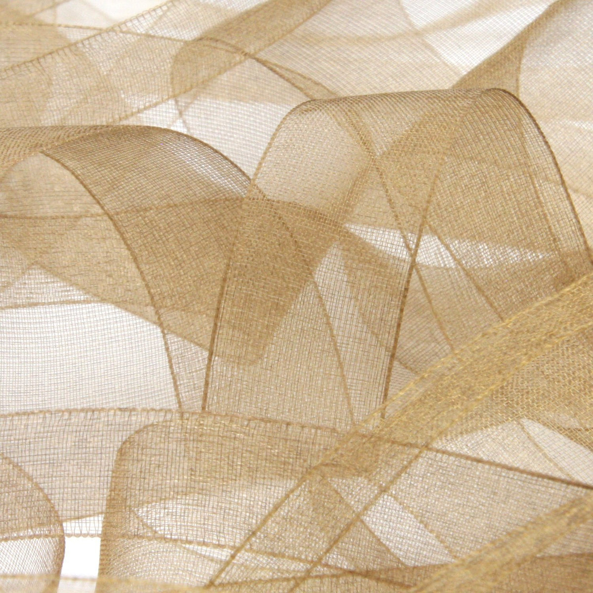 FUJIYAMA RIBBON Organdy Ribbon 36mm 9.14 Meters Roll Brown