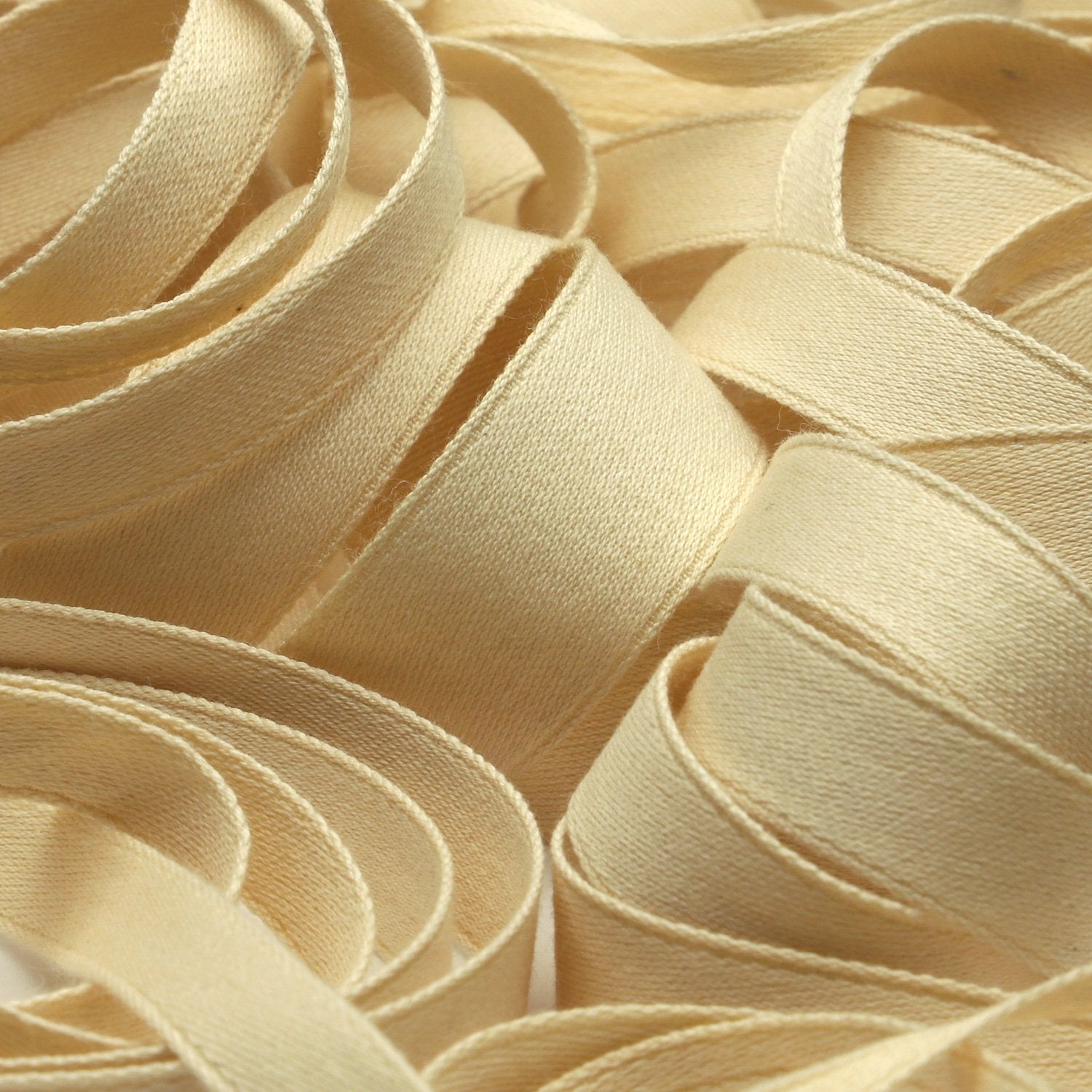FUJIYAMA RIBBON Organic Cotton Double-Face Satin Ribbon 12mm Ecru 9.14 Meters Roll