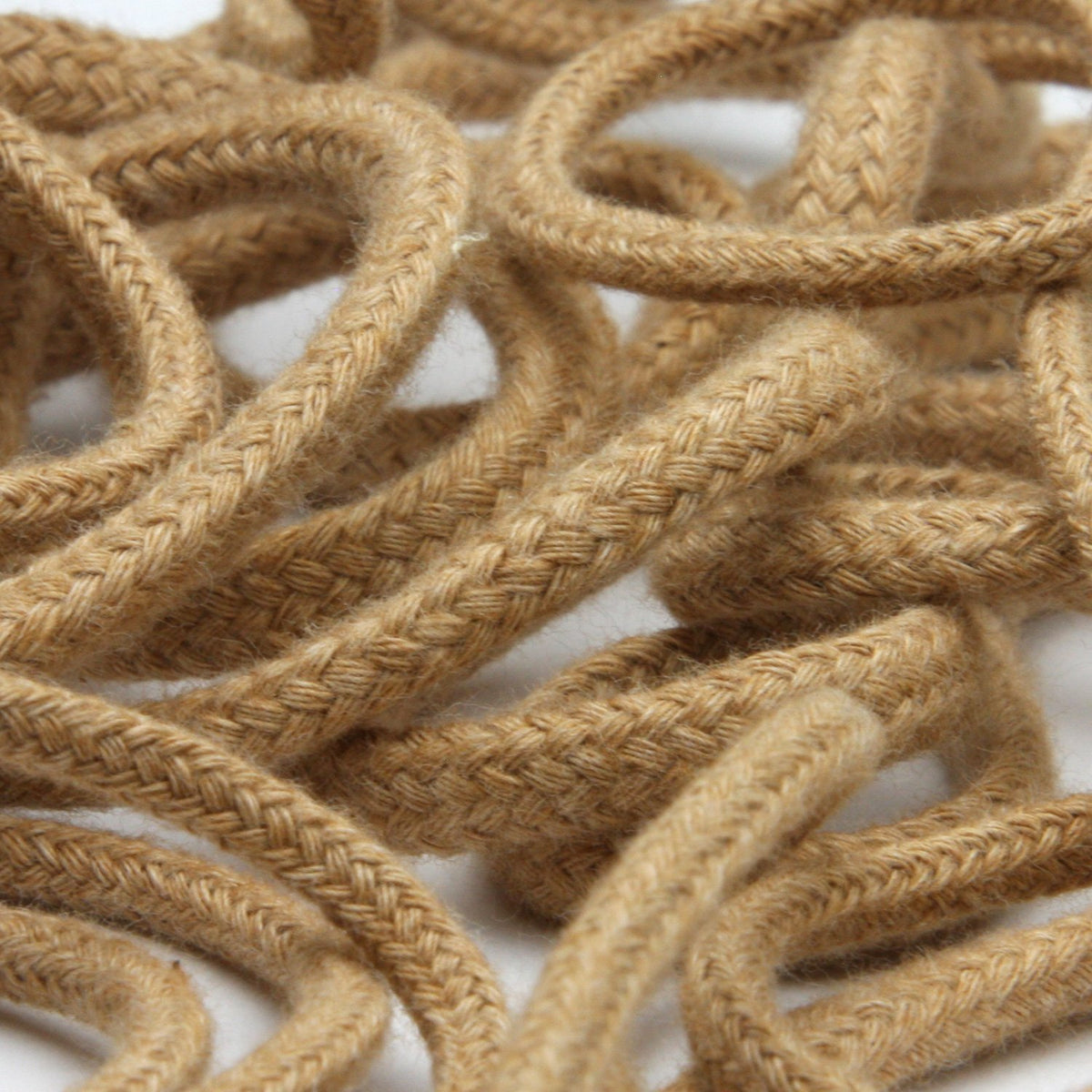 FUJIYAMA RIBBON Organic Cotton Spindle Cord approx.3mm 9.14 Meters Roll Natural Brown