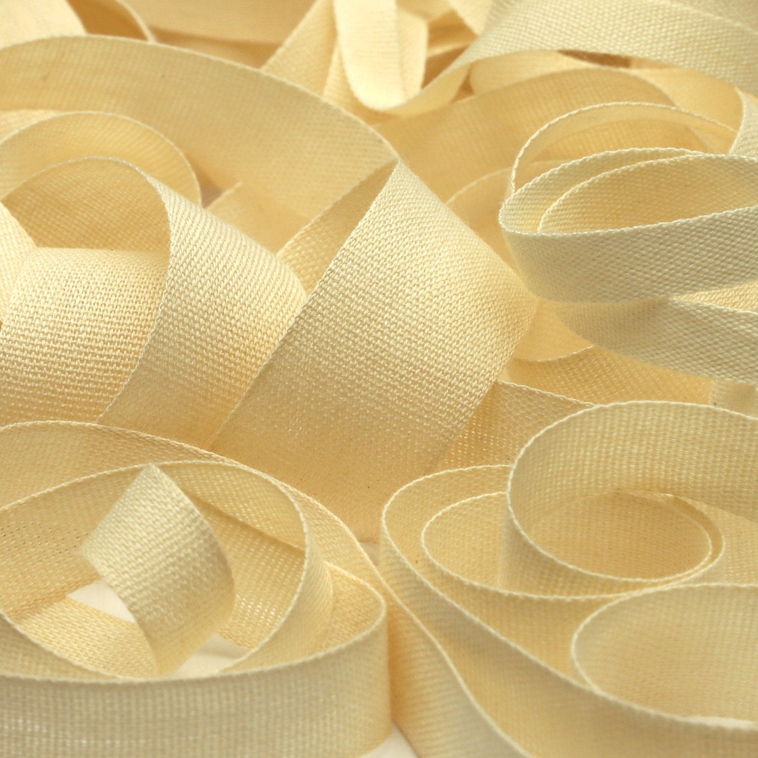 FUJIYAMA RIBBON Organic Cotton Taffeta Ribbon 12mm Ecru 9.14 Meters Roll