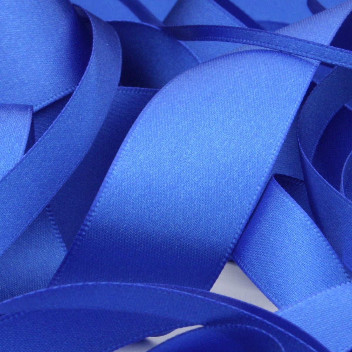 FUJIYAMA RIBBON Polyester Double-Face Satin Ribbon 15mm 9.14 Meters Roll Blue