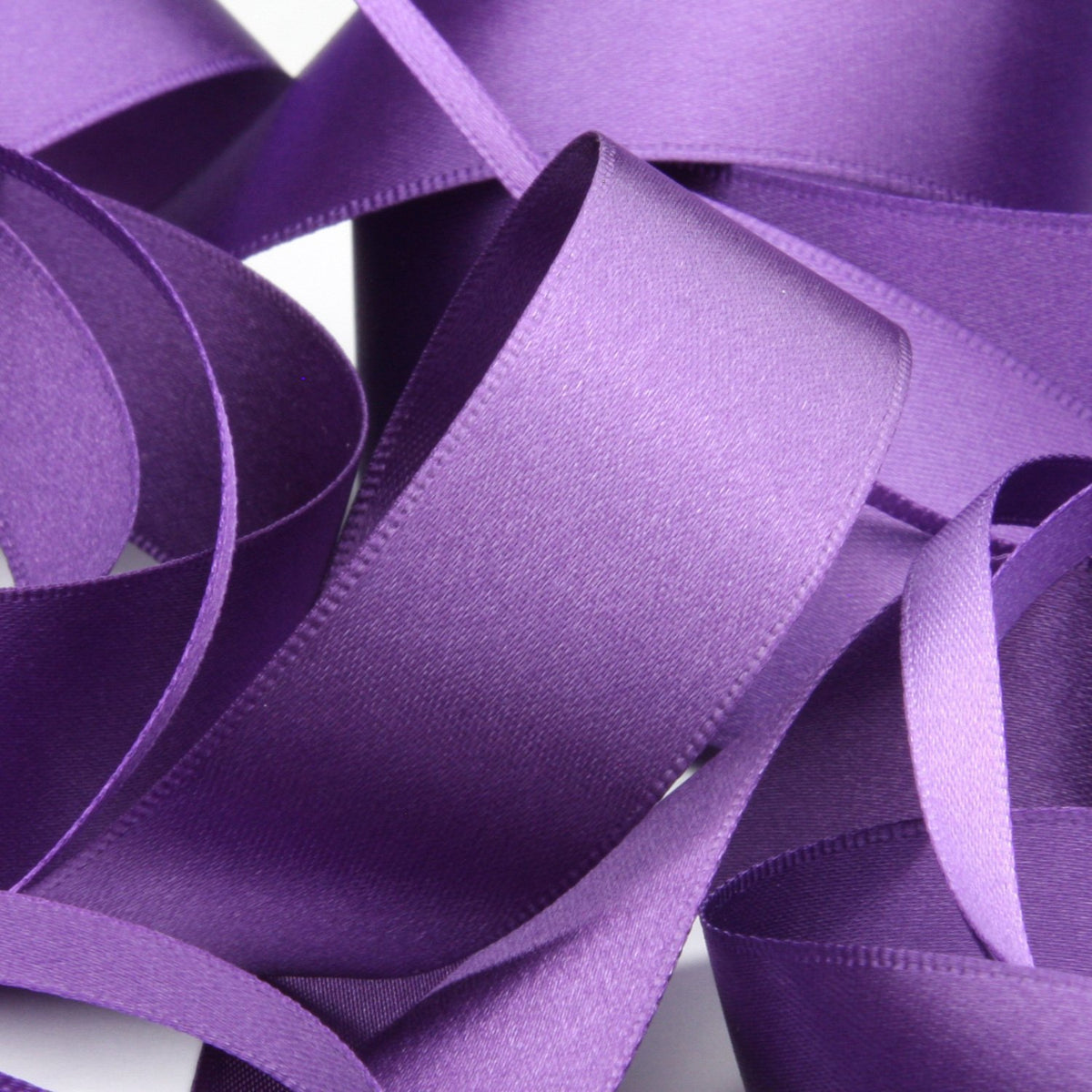 FUJIYAMA RIBBON Polyester Double-Face Satin Ribbon 15mm 9.14 Meters Roll Purple
