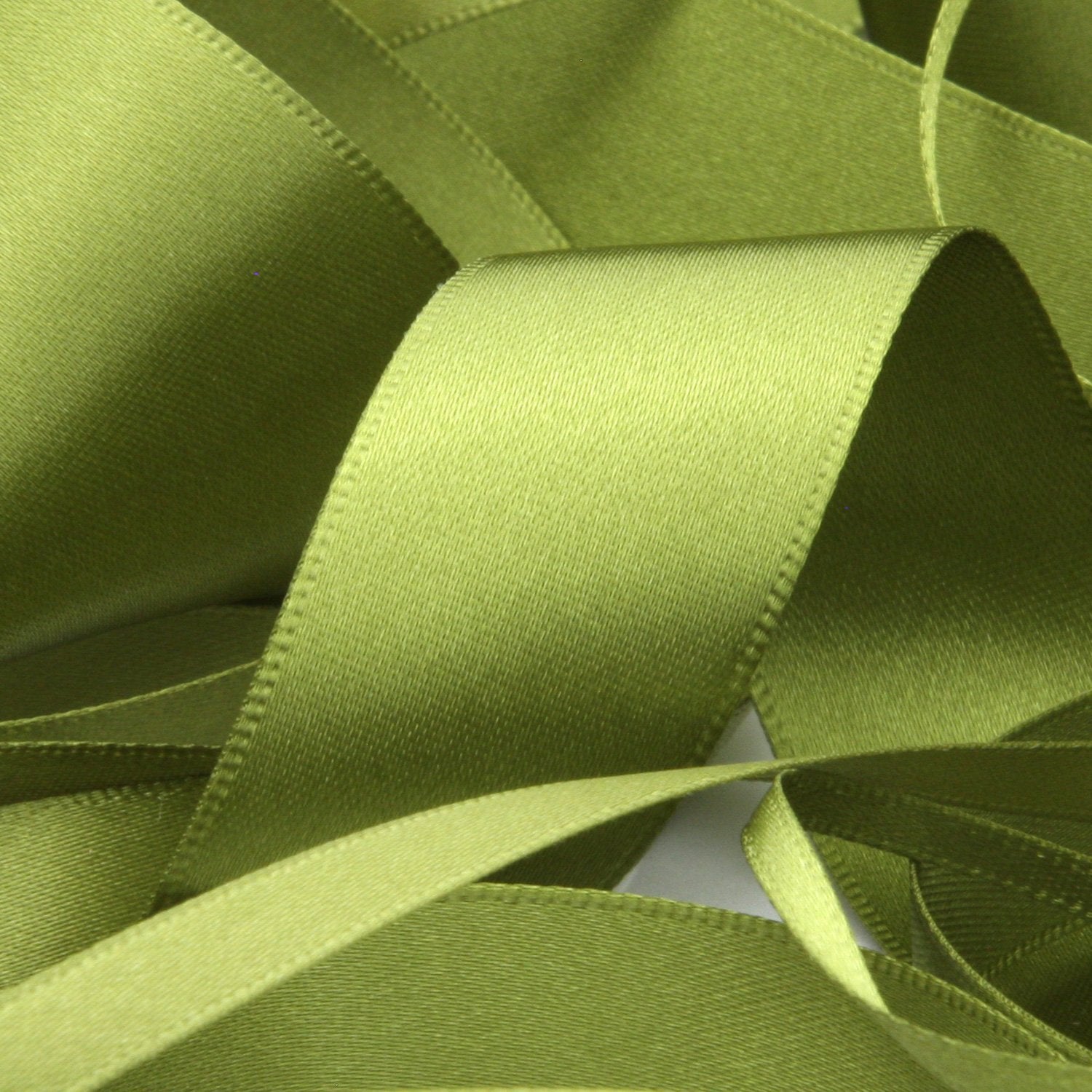 Sage Green Double Face Silk Satin Ribbon 36mm