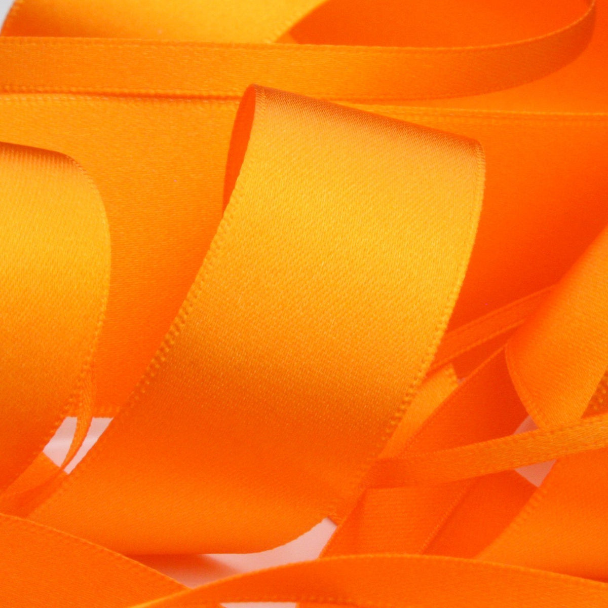 FUJIYAMA RIBBON Polyester Double-Face Satin Ribbon 36mm 9.14 Meters Roll Orange
