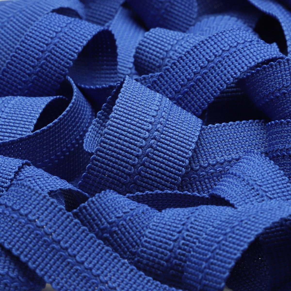 FUJIYAMA RIBBON Polyester Knit Binder Tape 10x10mm 9.14 Meters Roll Blue