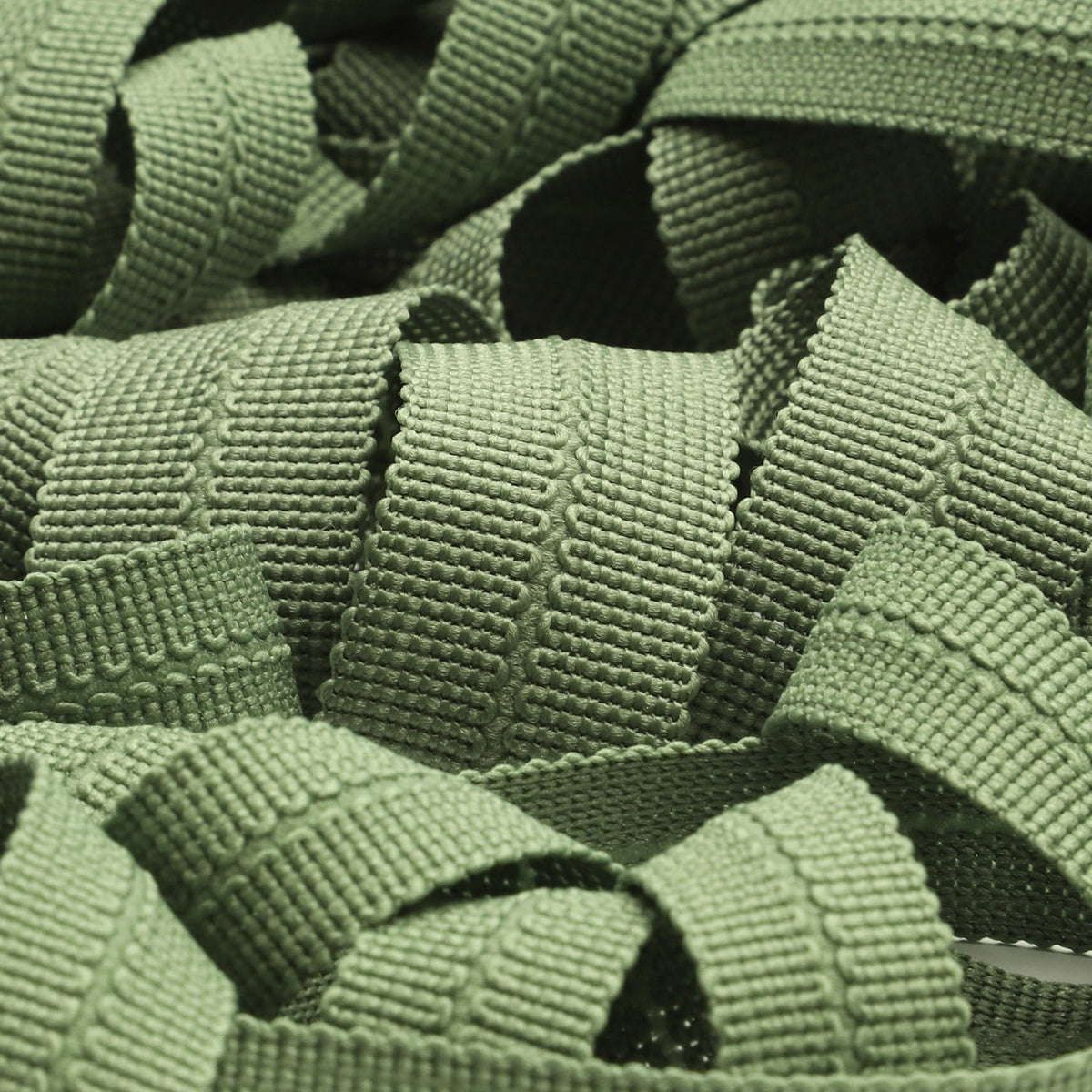 FUJIYAMA RIBBON Polyester Knit Binder Tape 10x10mm 9.14 Meters Roll Sage Green