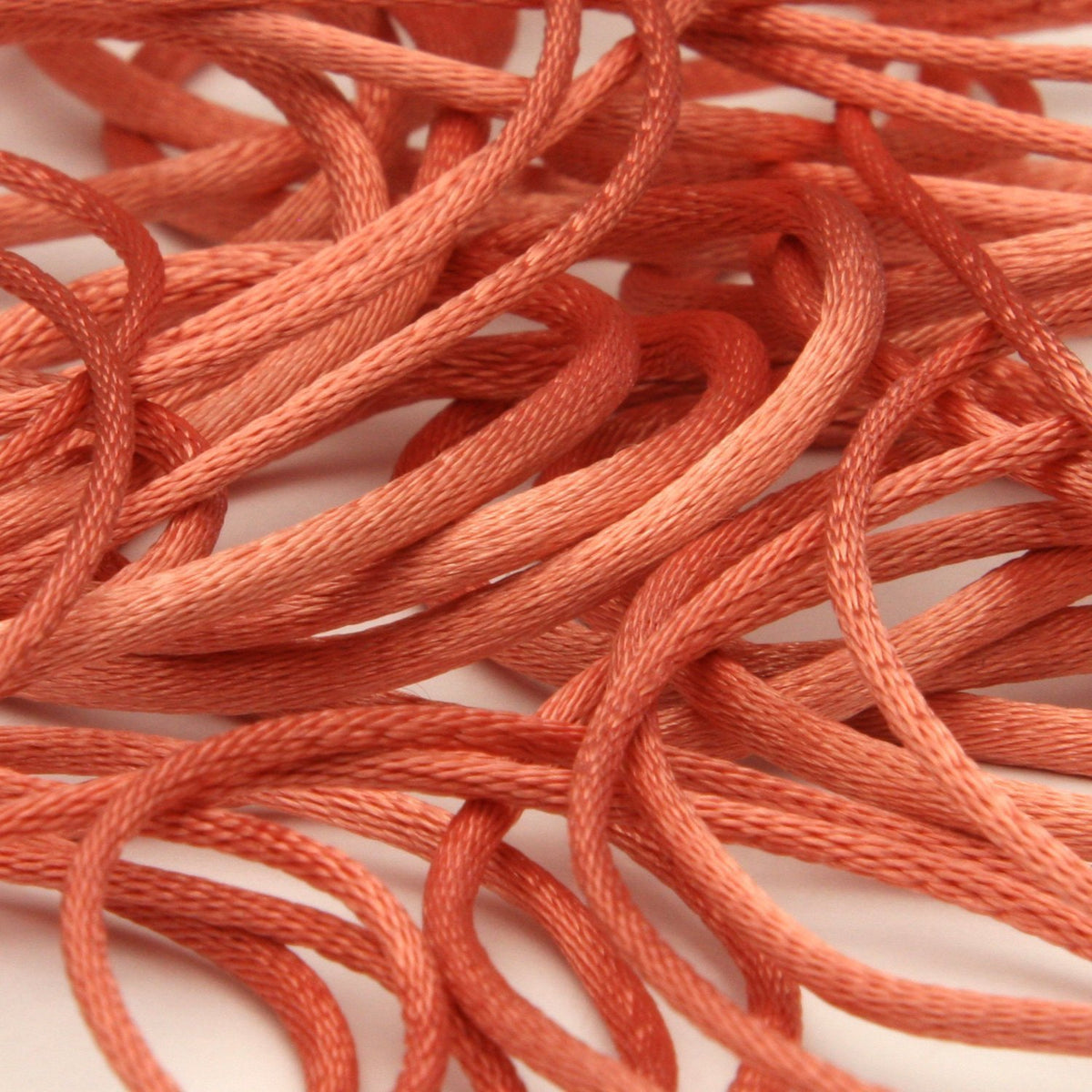 FUJIYAMA RIBBON Polyester Satin Cord approx.1.5mm 9.14 Meters Roll Coral Pink