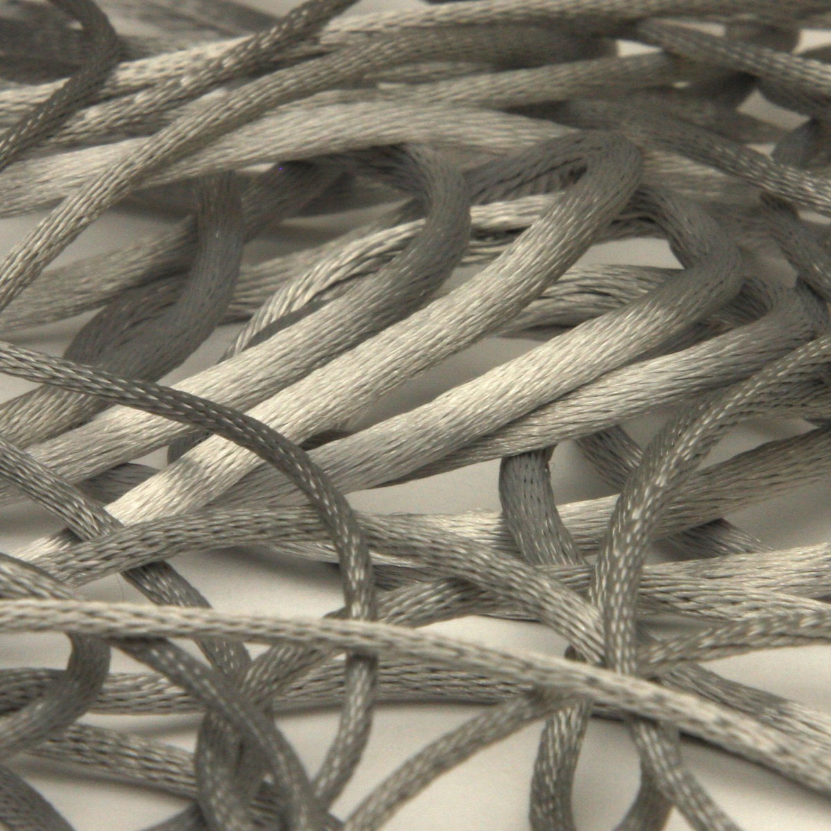 FUJIYAMA RIBBON Polyester Satin Cord approx.1.5mm 9.14 Meters Roll Light Gray