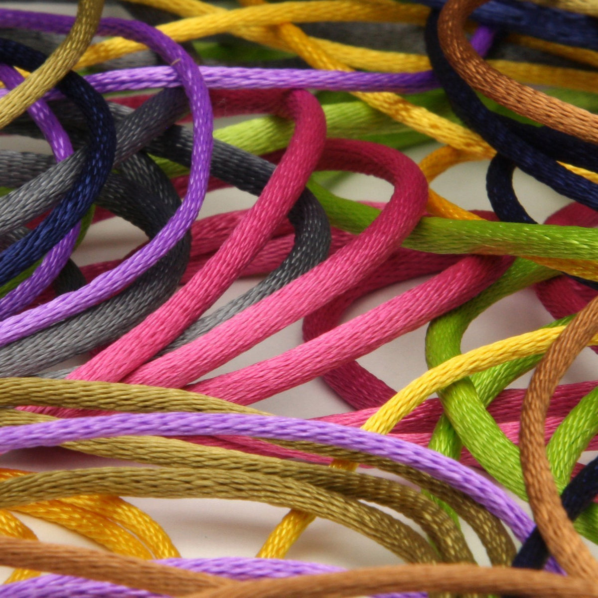 FUJIYAMA RIBBON Polyester Satin Cord approx.3mm 9.14 Meters Roll