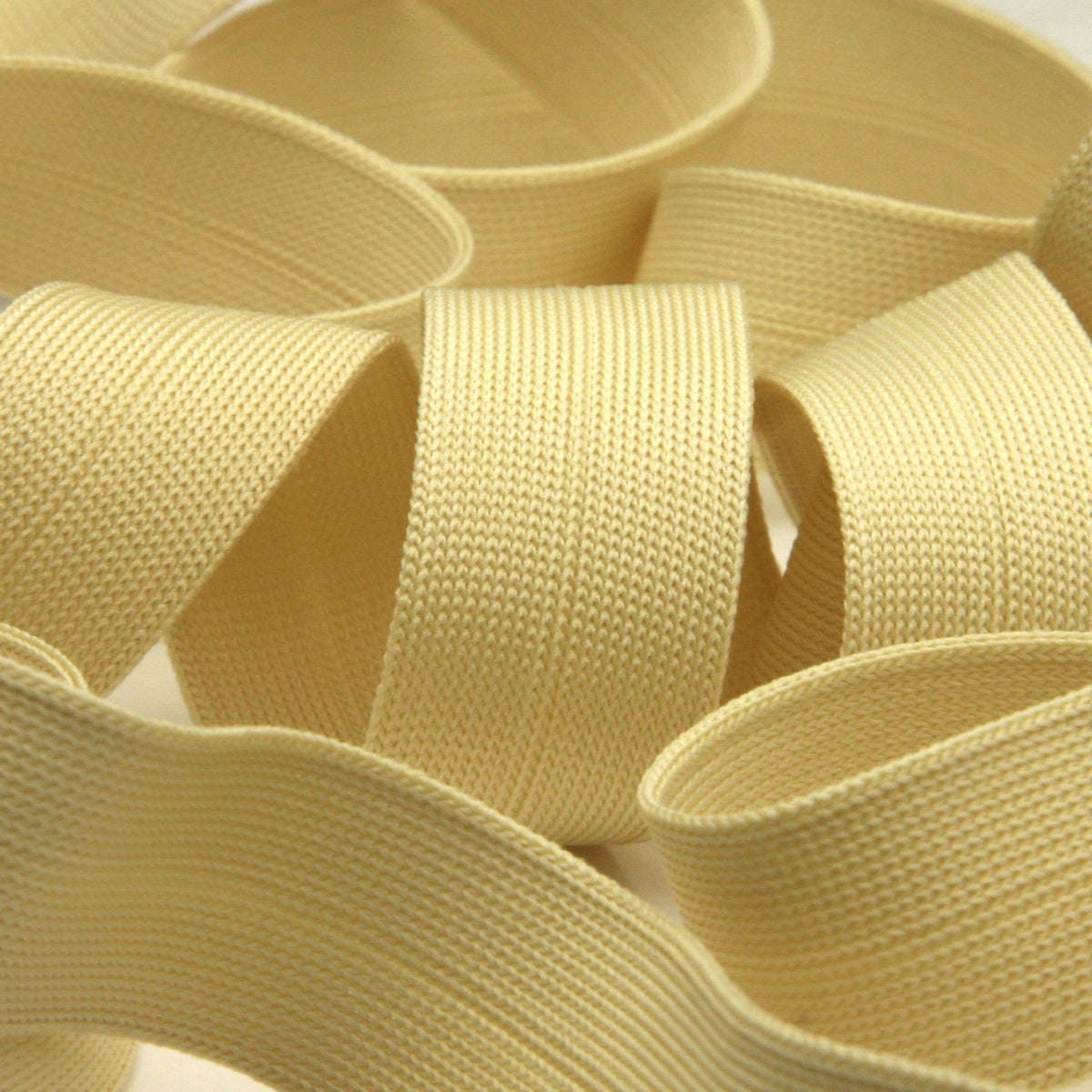 FUJIYAMA RIBBON Polyester Thin Knit Binder Tape 9x9mm 9.14 Meters Roll Light Beige