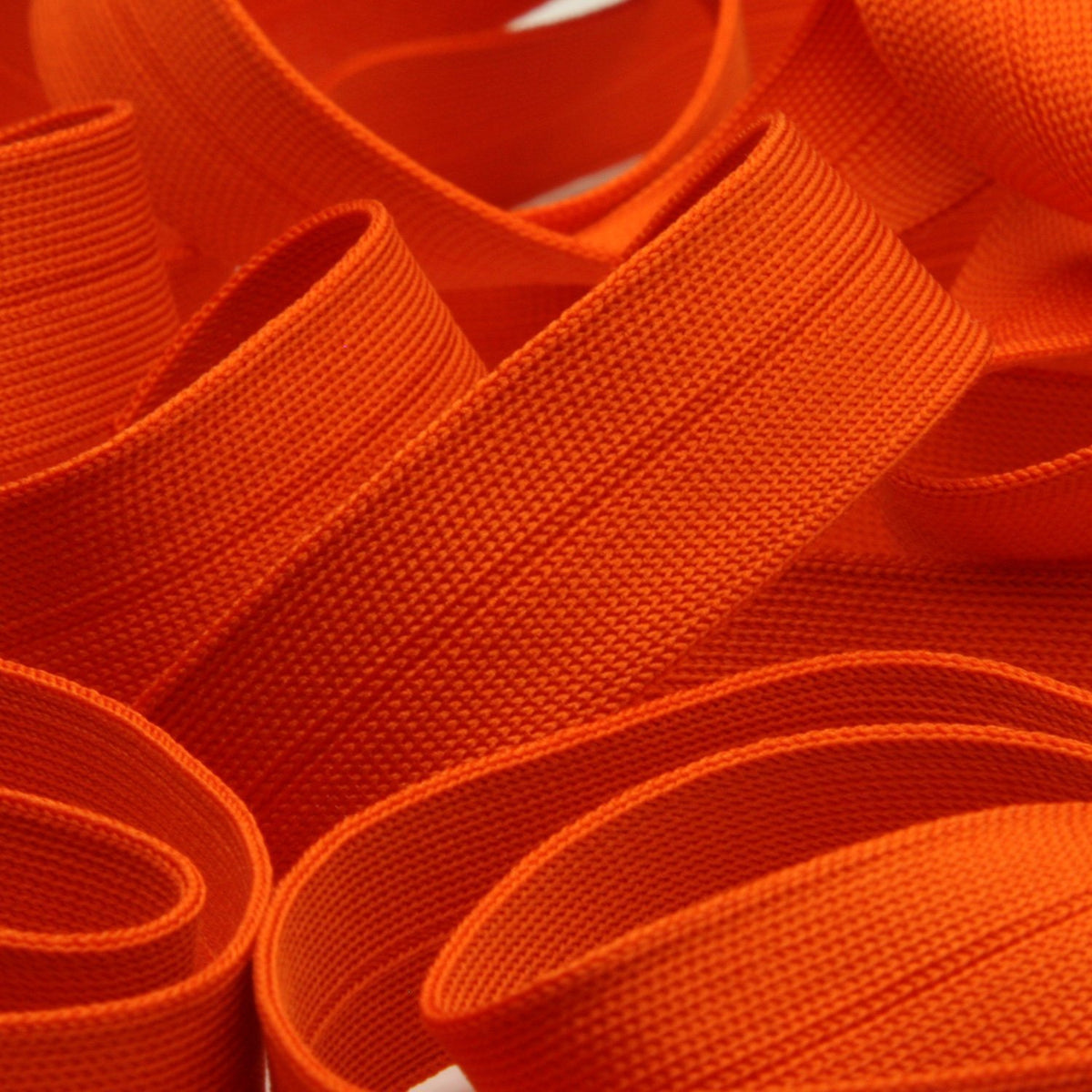 FUJIYAMA RIBBON Polyester Thin Knit Binder Tape 9x9mm 9.14 Meters Roll Orange