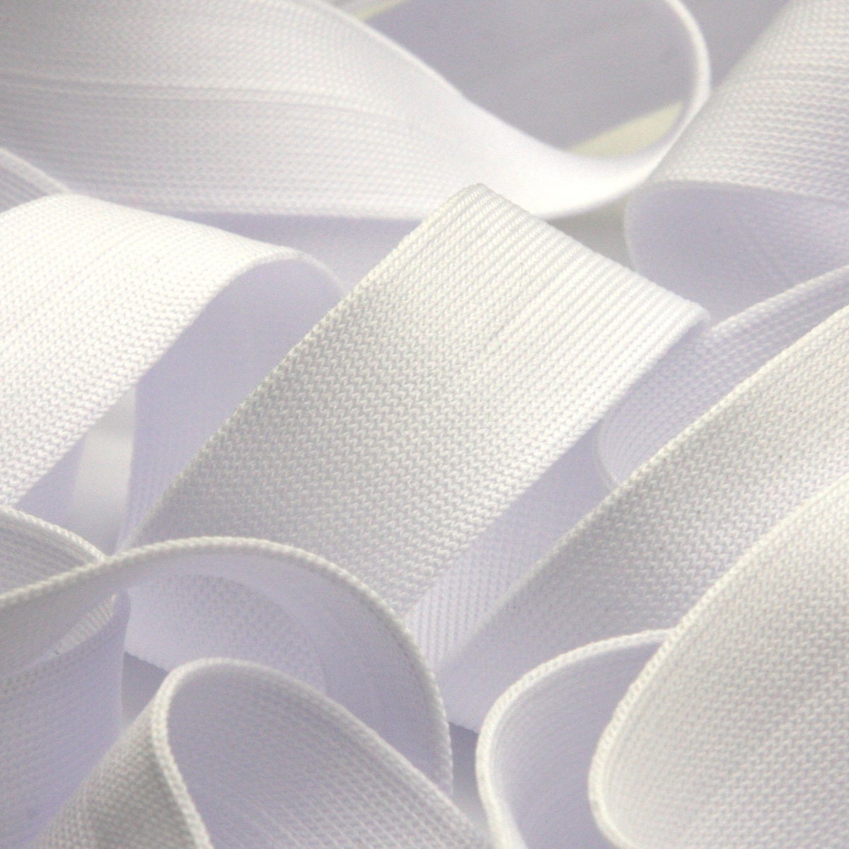 FUJIYAMA RIBBON Polyester Thin Knit Binder Tape 9x9mm 9.14 Meters Roll White