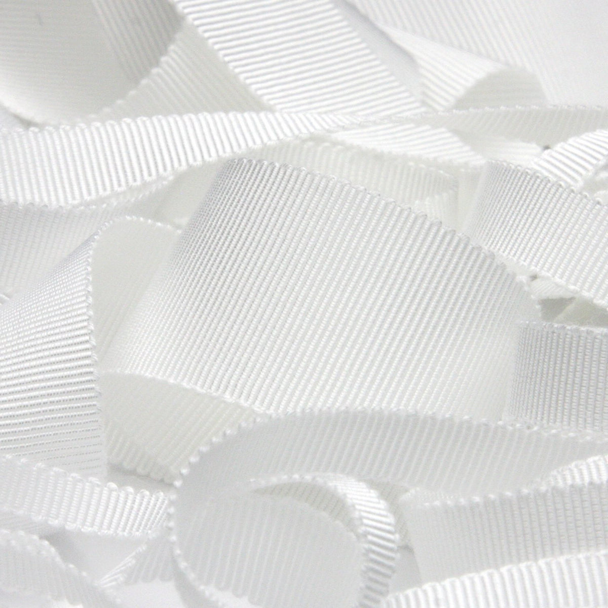 FUJIYAMA RIBBON Rayon Grosgrain Ribbon 15mm 9.14 Meters Roll White