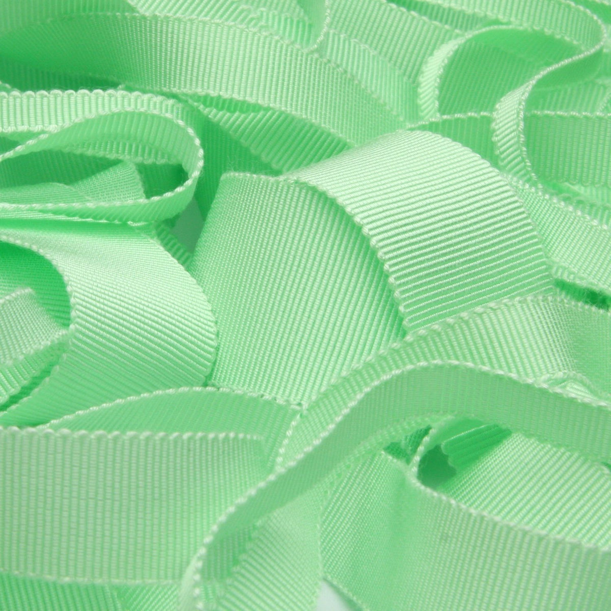 FUJIYAMA RIBBON Rayon Grosgrain Ribbon 25mm 9.14 Meters Roll Mint Green