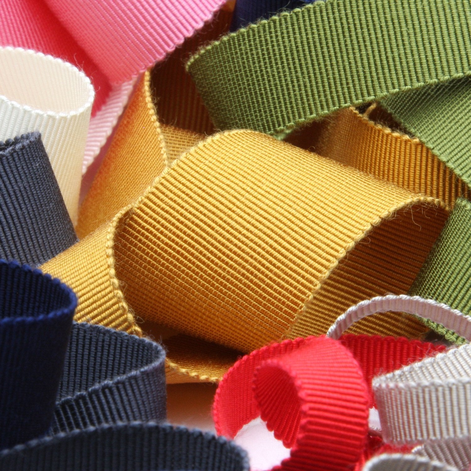 Twill Tape, Grosgrain + Assorted Ribbon Bundle - 15 Spools – Make