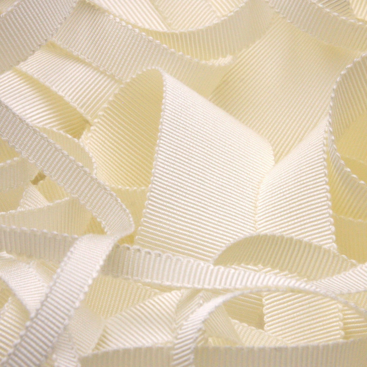 FUJIYAMA RIBBON Rayon Grosgrain Ribbon 5mm 9.14 Meters Roll Ivory