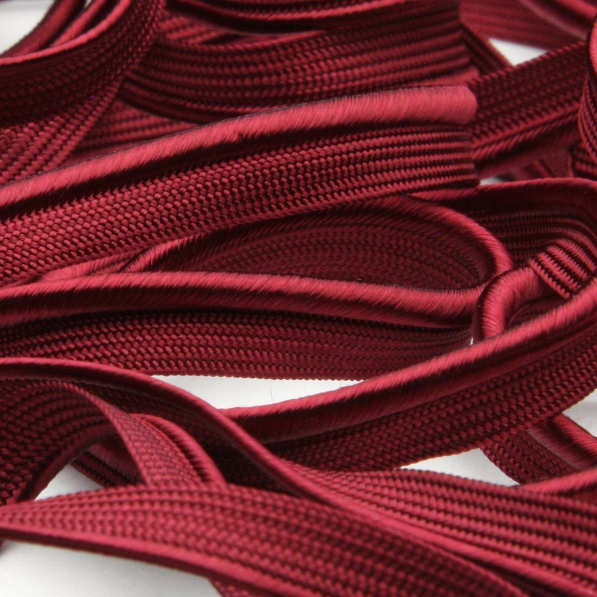 FUJIYAMA RIBBON Rayon Piping approx.6mm 9.14 Meters Roll Wine Red