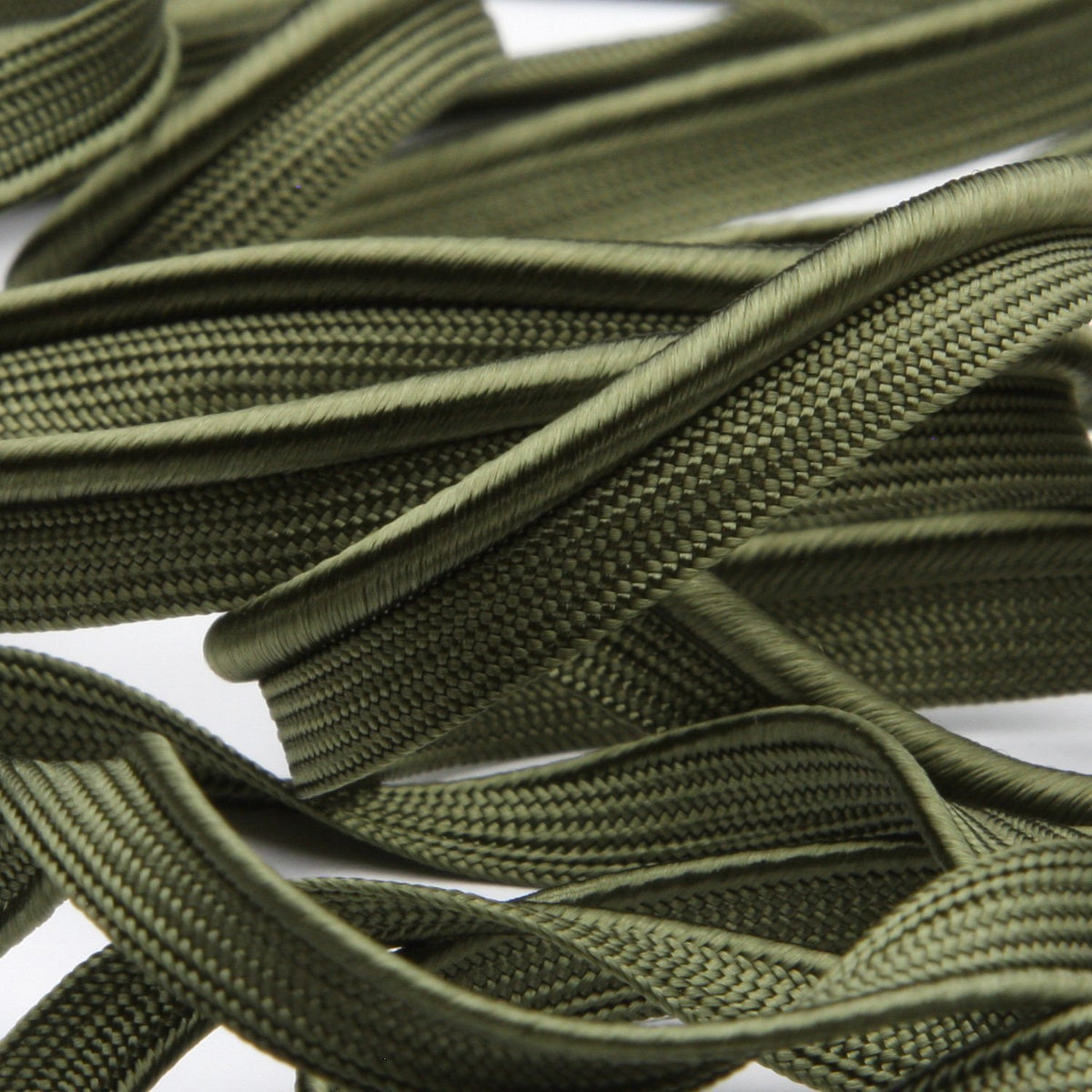 FUJIYAMA RIBBON Rayon Piping approx.8mm 9.14 Meters Roll Olive Green