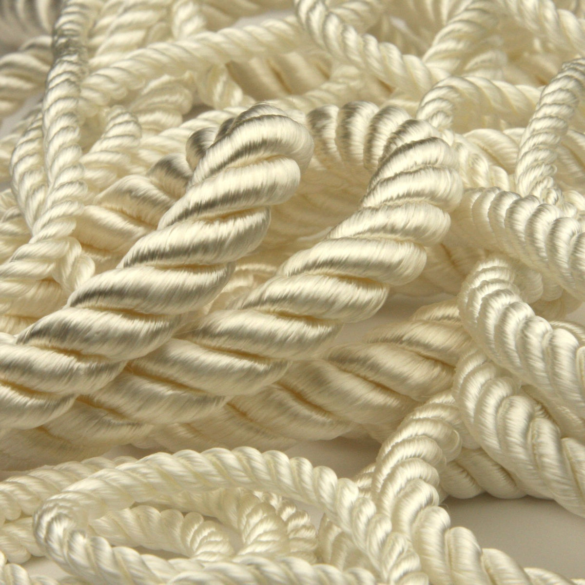 FUJIYAMA RIBBON Rayon Twist Cord approx.10mm 9.14 Meters Roll Milky White