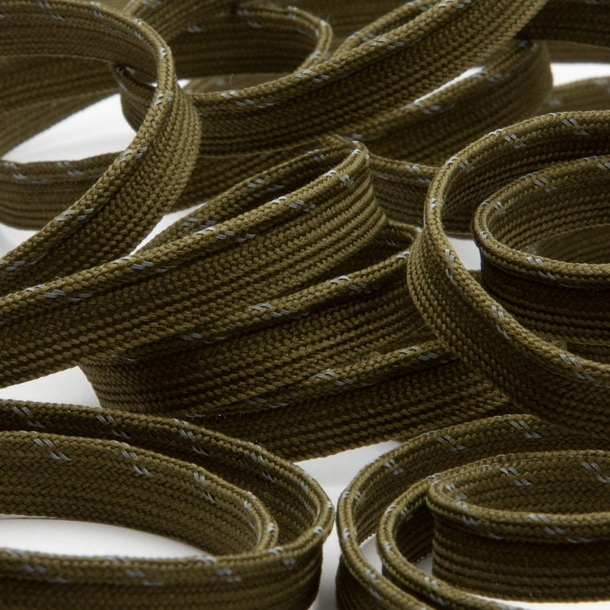FUJIYAMA RIBBON Reflect Piping approx.9mm 9.14 Meters Roll Olive Drab