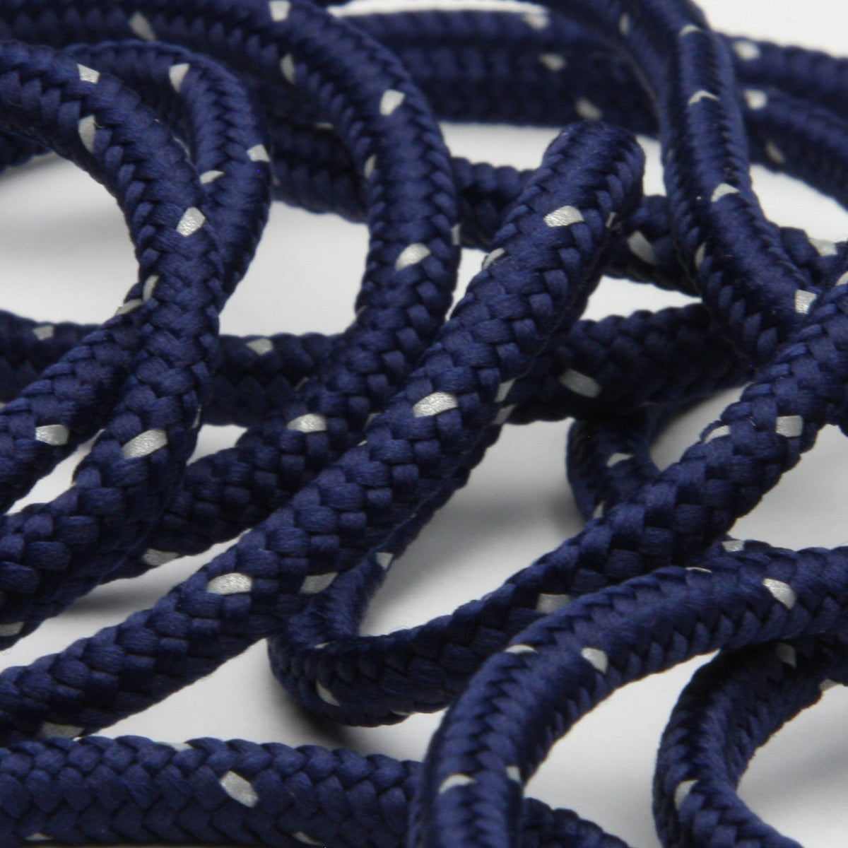 FUJIYAMA RIBBON Reflect Spindle Cord approx.4.5mm 9.14 Meters Roll Navy Blue