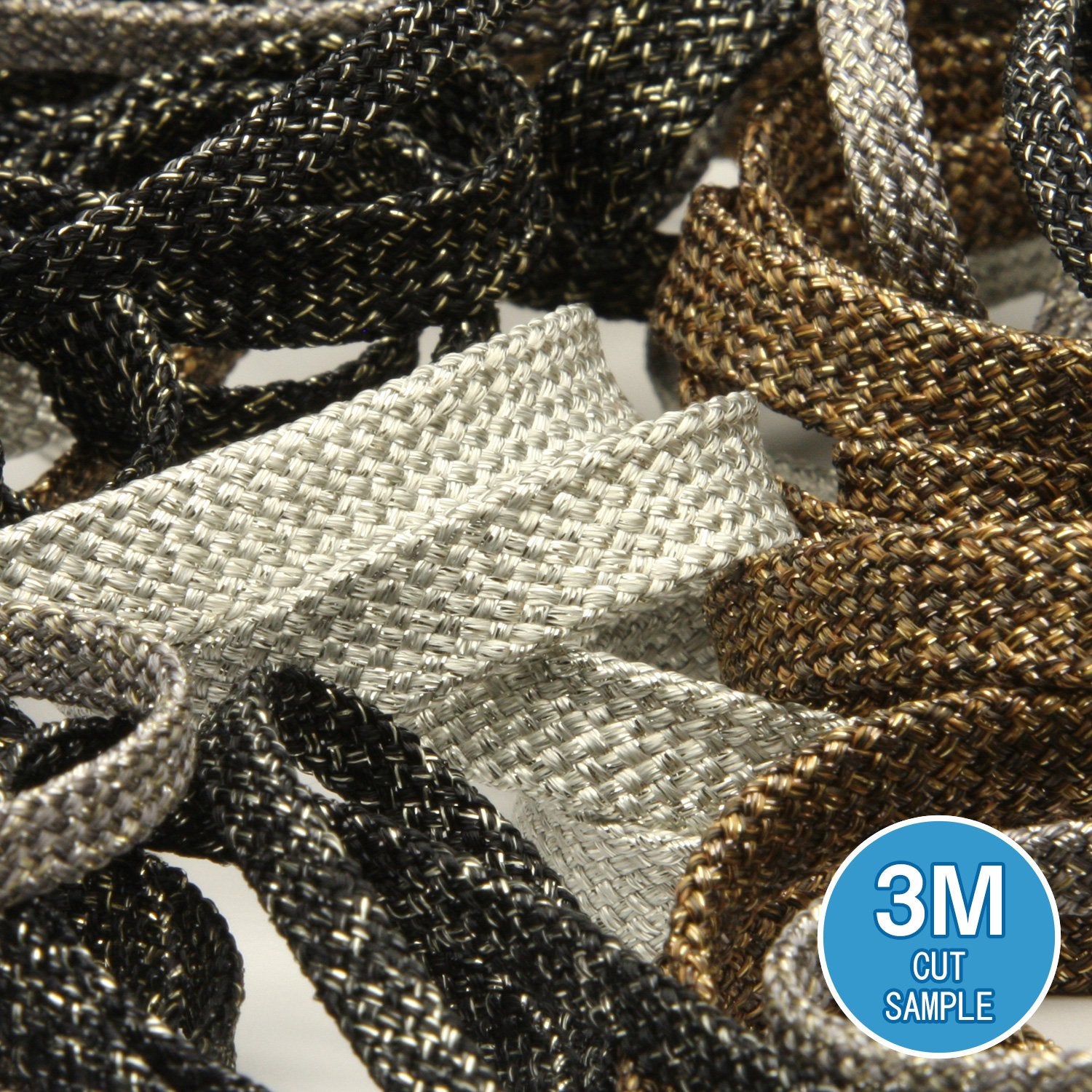 FUJIYAMA RIBBON [Sample] Antique Metallic Spindle Cord approx.5mm (3/16") 3 Meters Cut